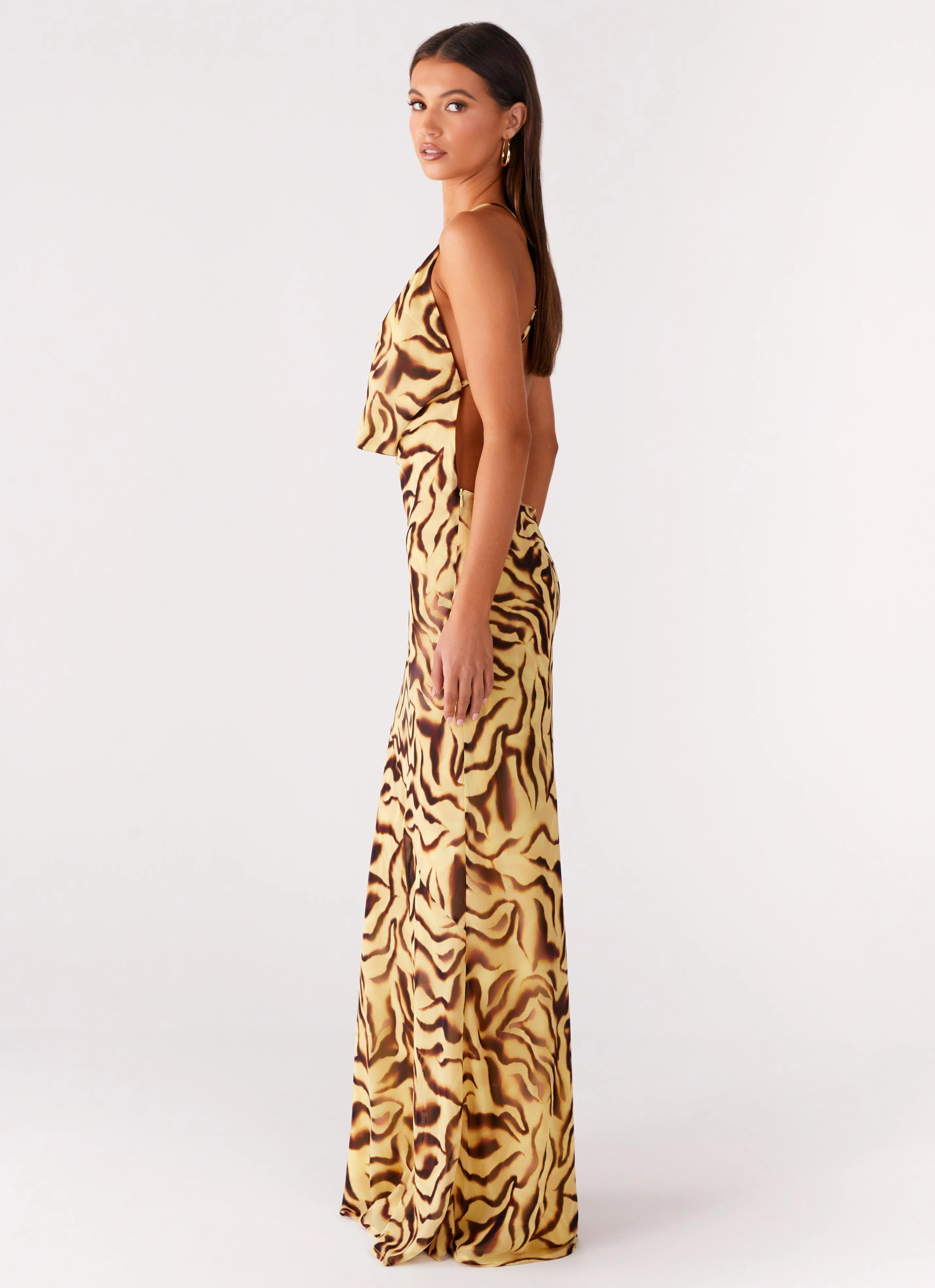 Perfect Style Viva Lune Maxi Dress - Laguna Print