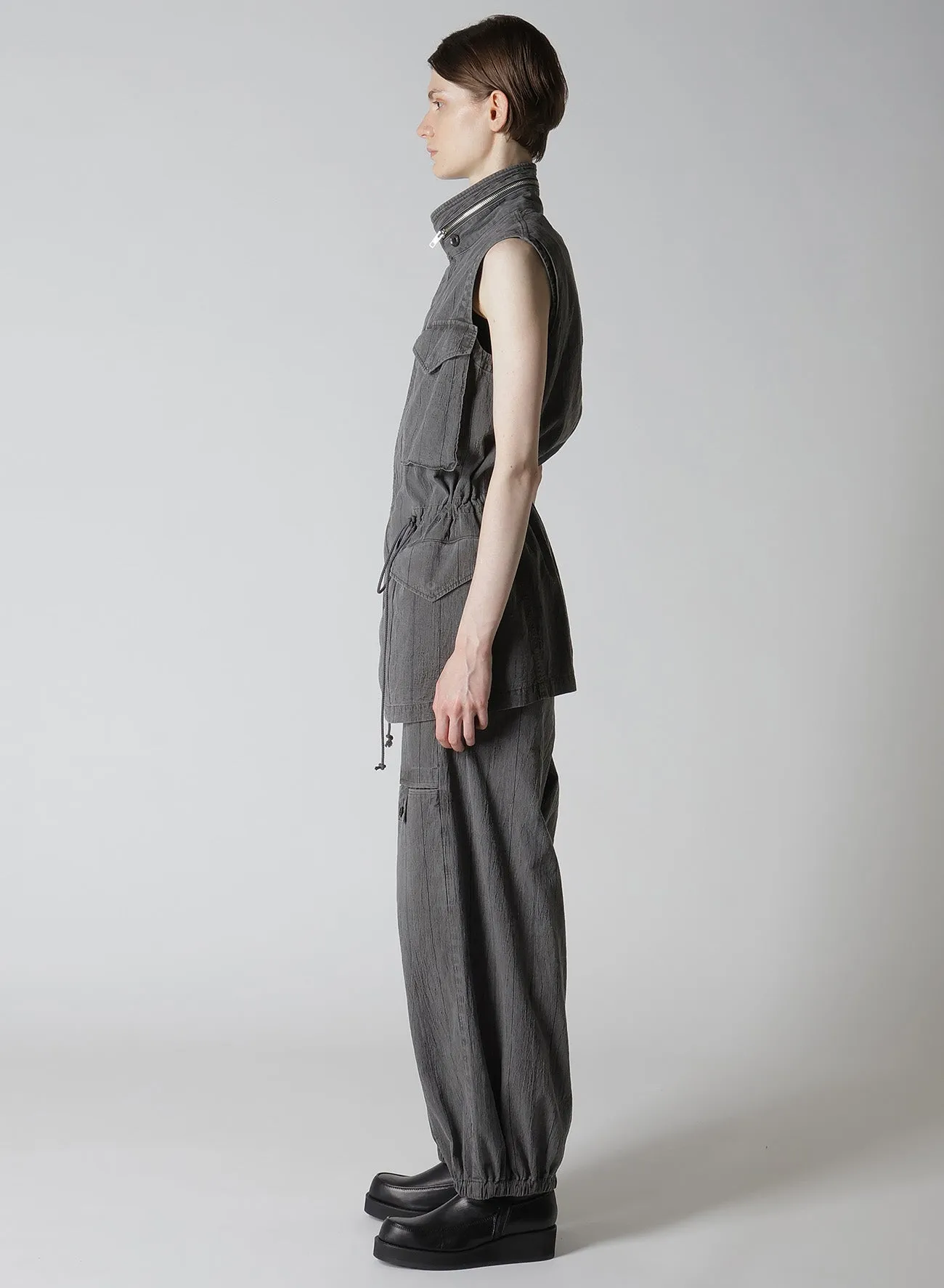 WASHER STRIPE 4 POCKET VEST