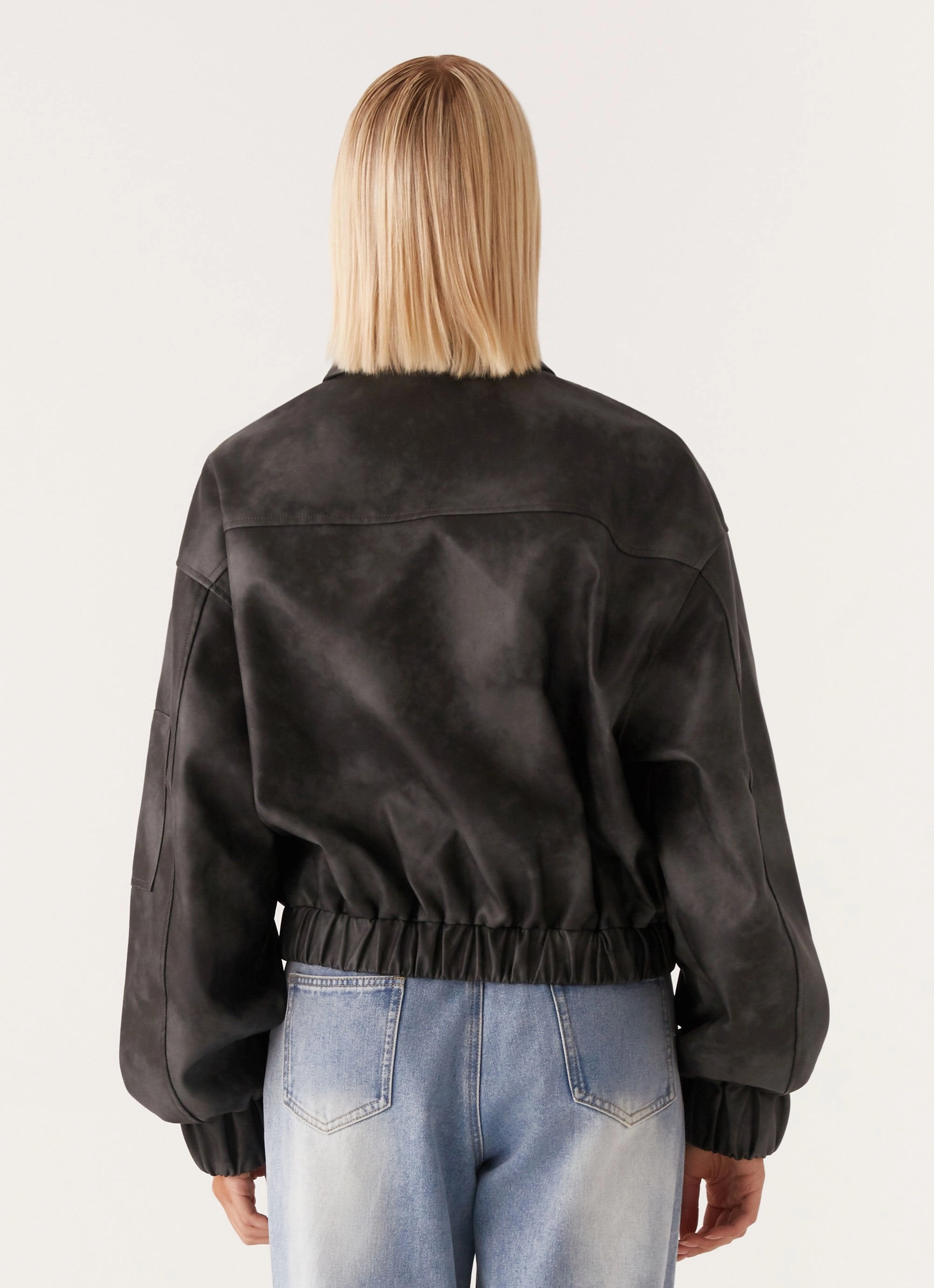 Washington Bomber Jacket - Black Breathable fabric Affordable Fashion