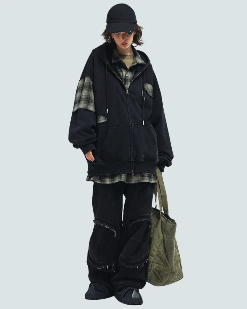 Wasteland Wear Ripped Fake Two Piece Unisex Jacket