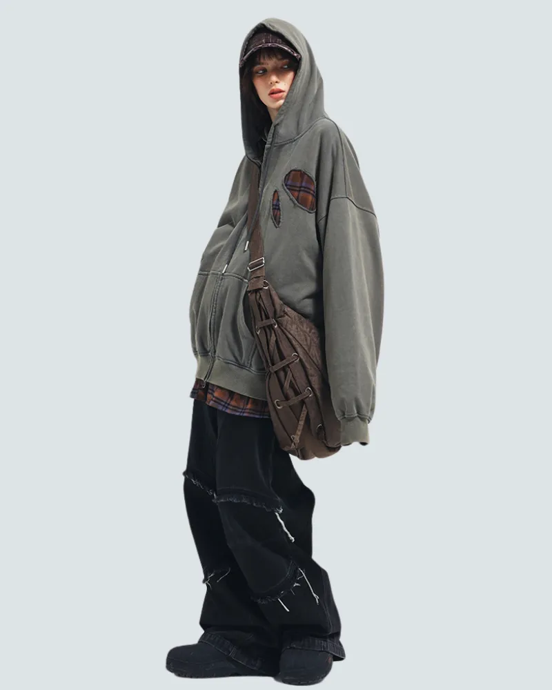 Wasteland Wear Ripped Fake Two Piece Unisex Jacket