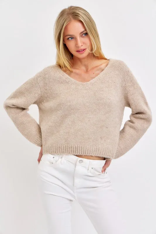 Lucille Ribbon Sweater (FINAL SALE) Ventilation Panel Low Maintenance Fibers