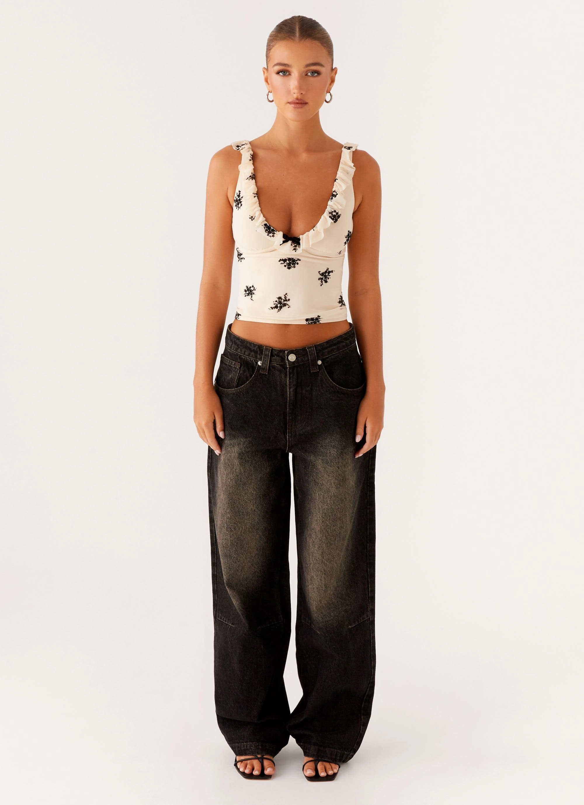 Airflow Mesh Insert Snag Resistant Fabric Milena Cami Top - Nude