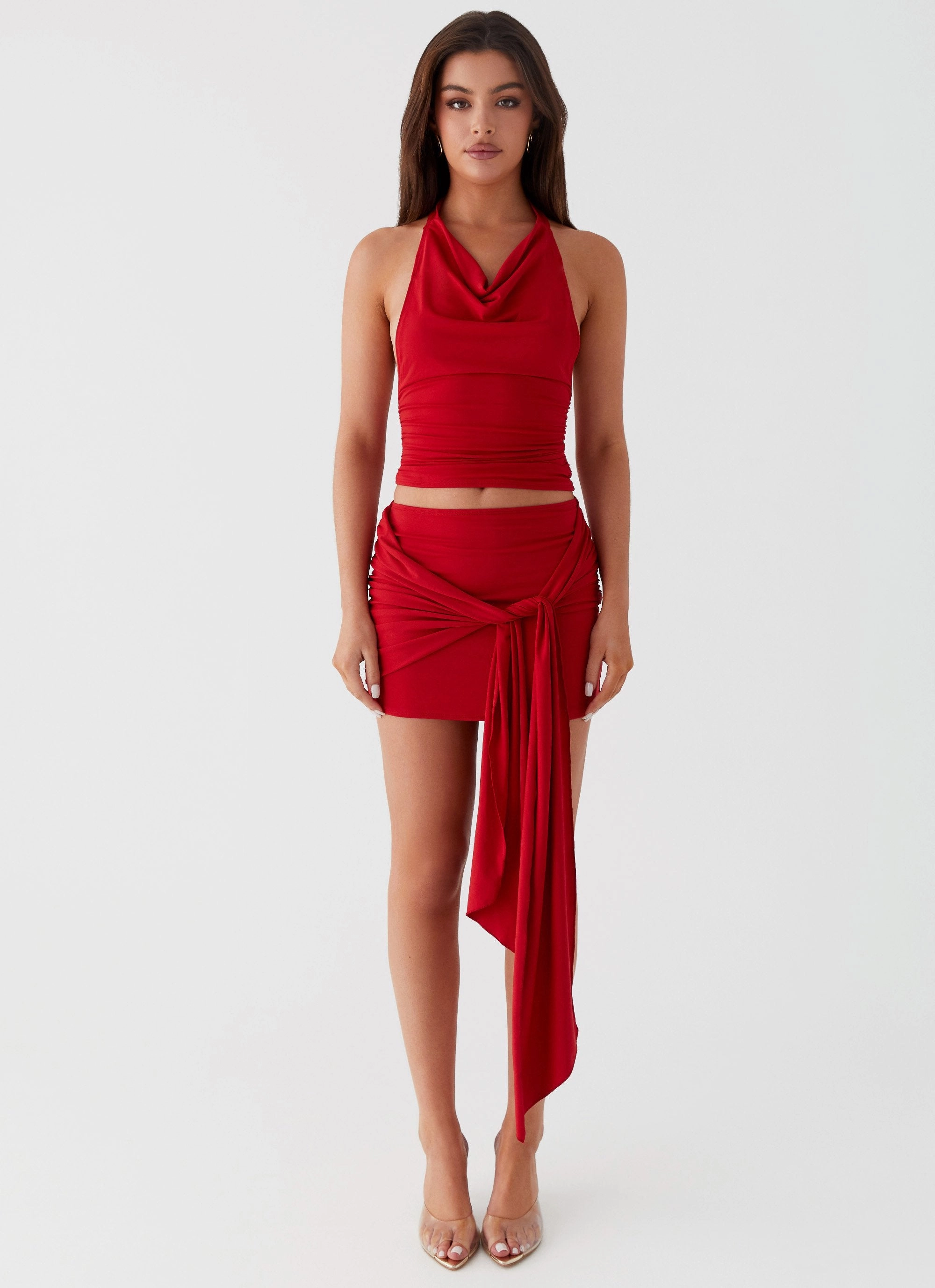 Grazie Lou Top - Red Ventilated Back Panels