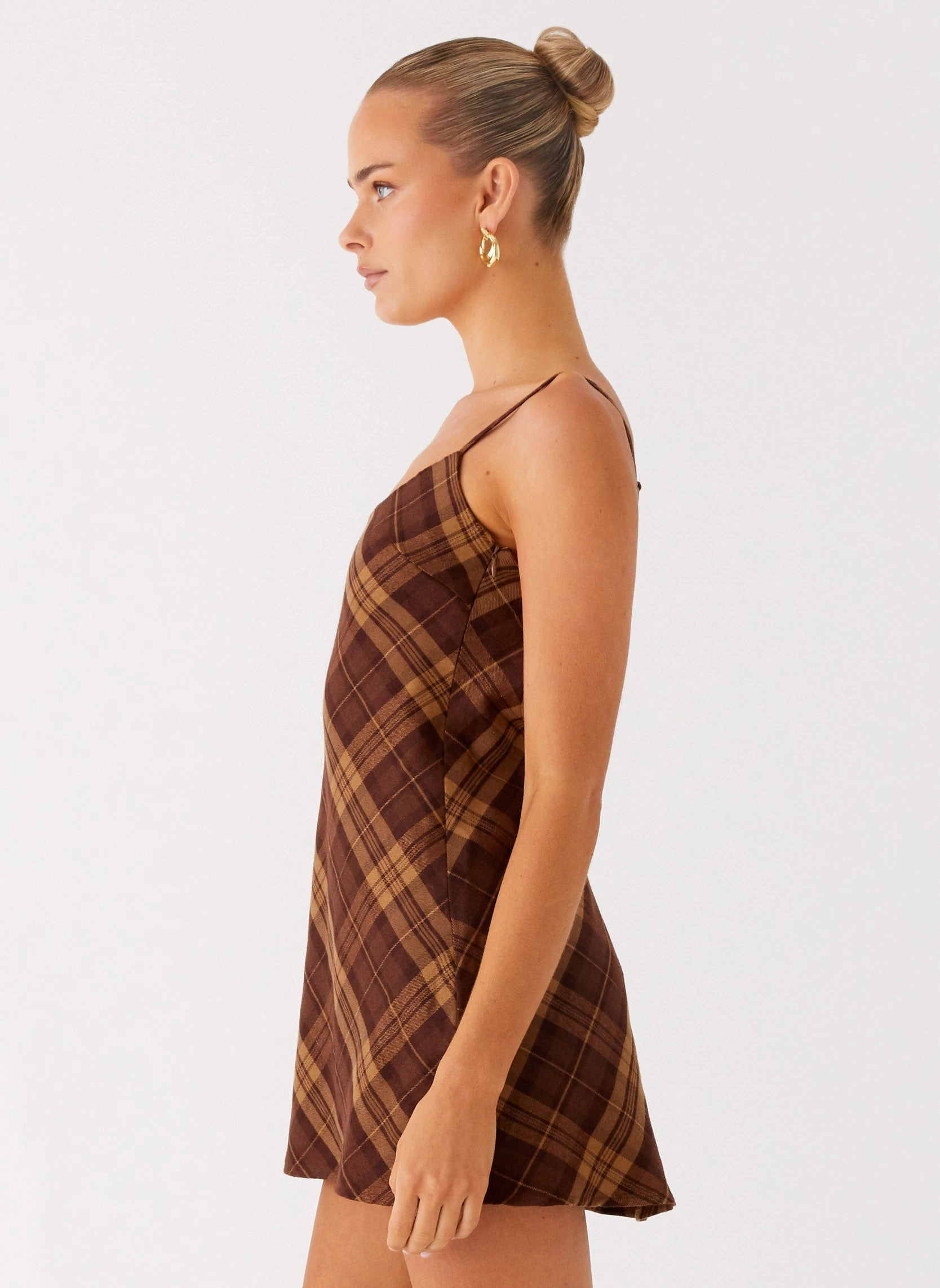 Chilly Comfort Radio Star Mini Dress - Plaid