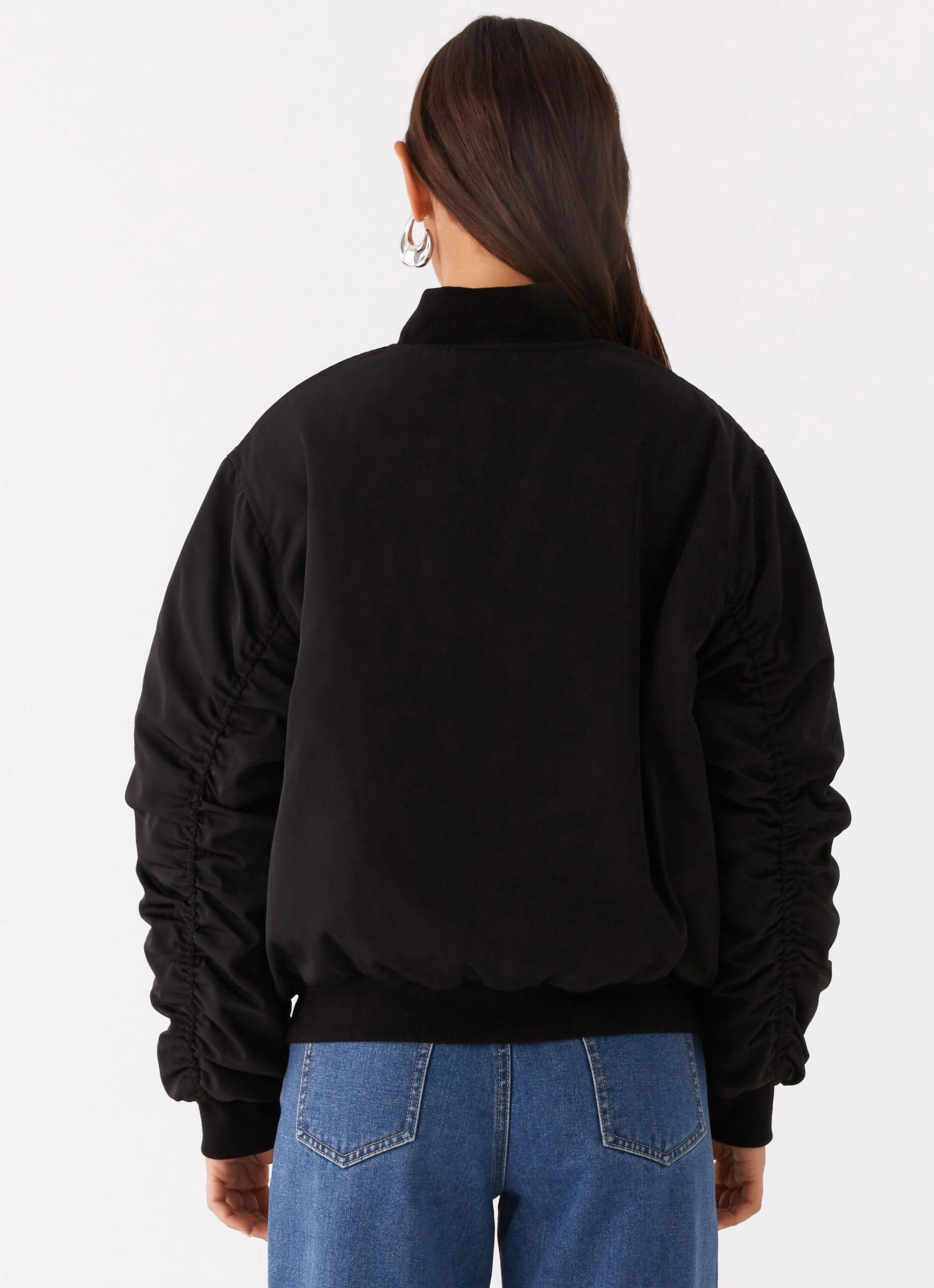 Webster Bomber Jacket - Black Durable Color Retention