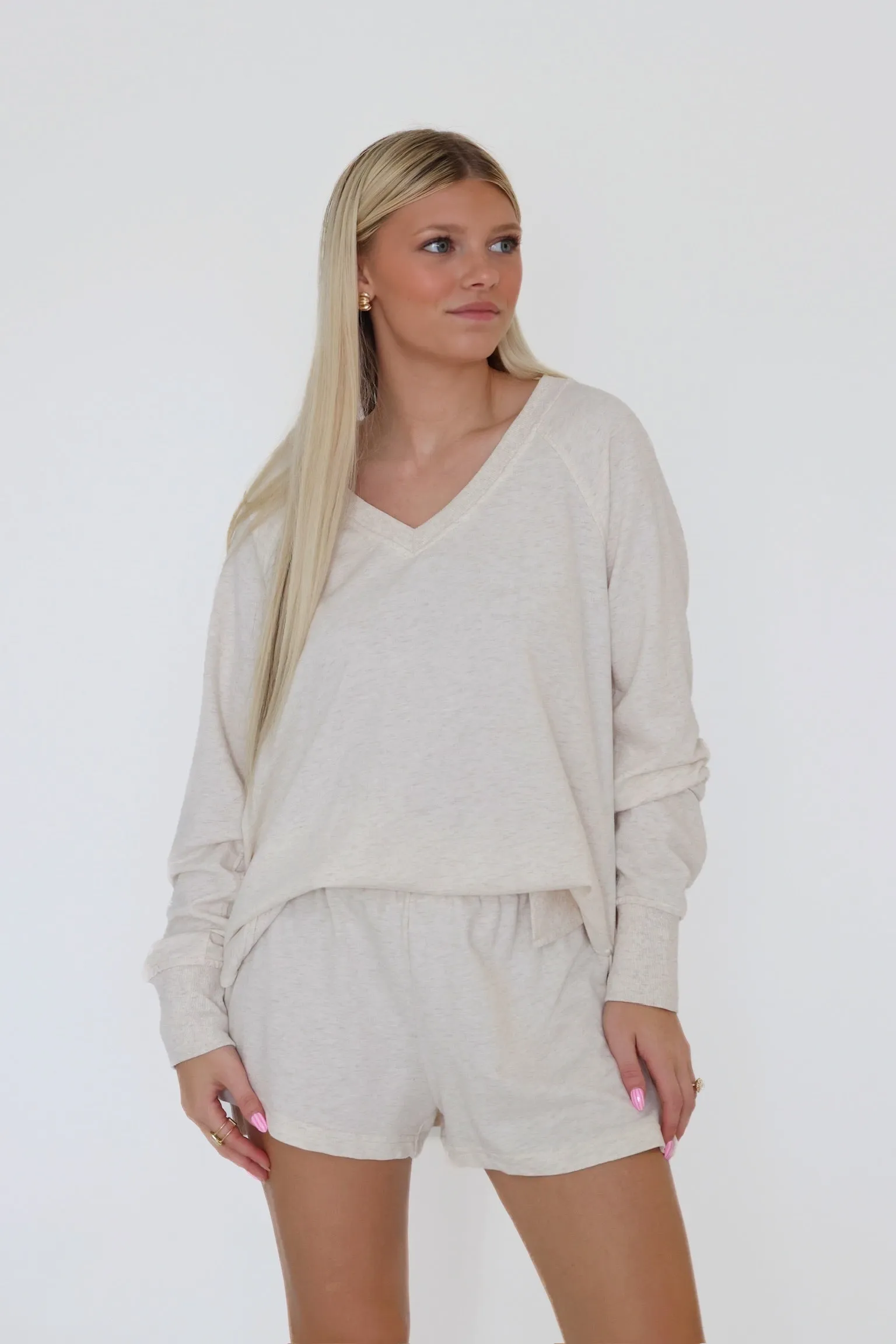 Active Fit Slip Resistant Weekender Short- Light Oatmeal Heather