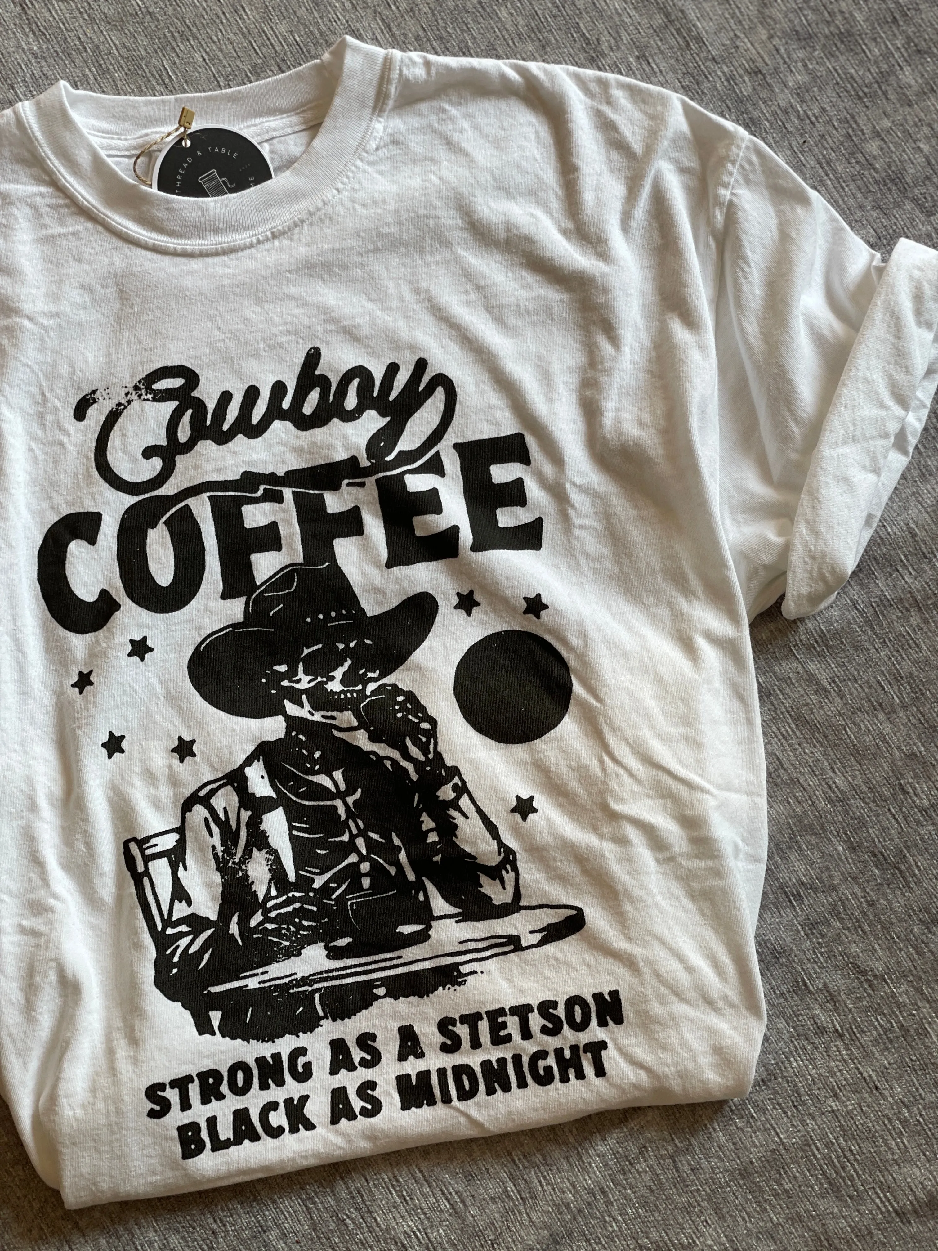 Western Aesthetic Cowboy Coffee Tee