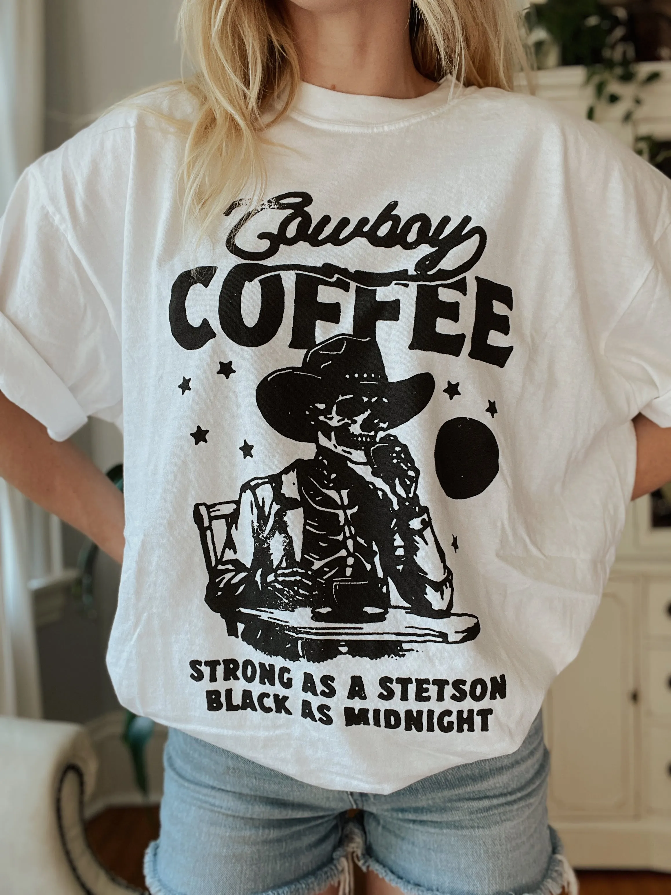 Western Aesthetic Cowboy Coffee Tee