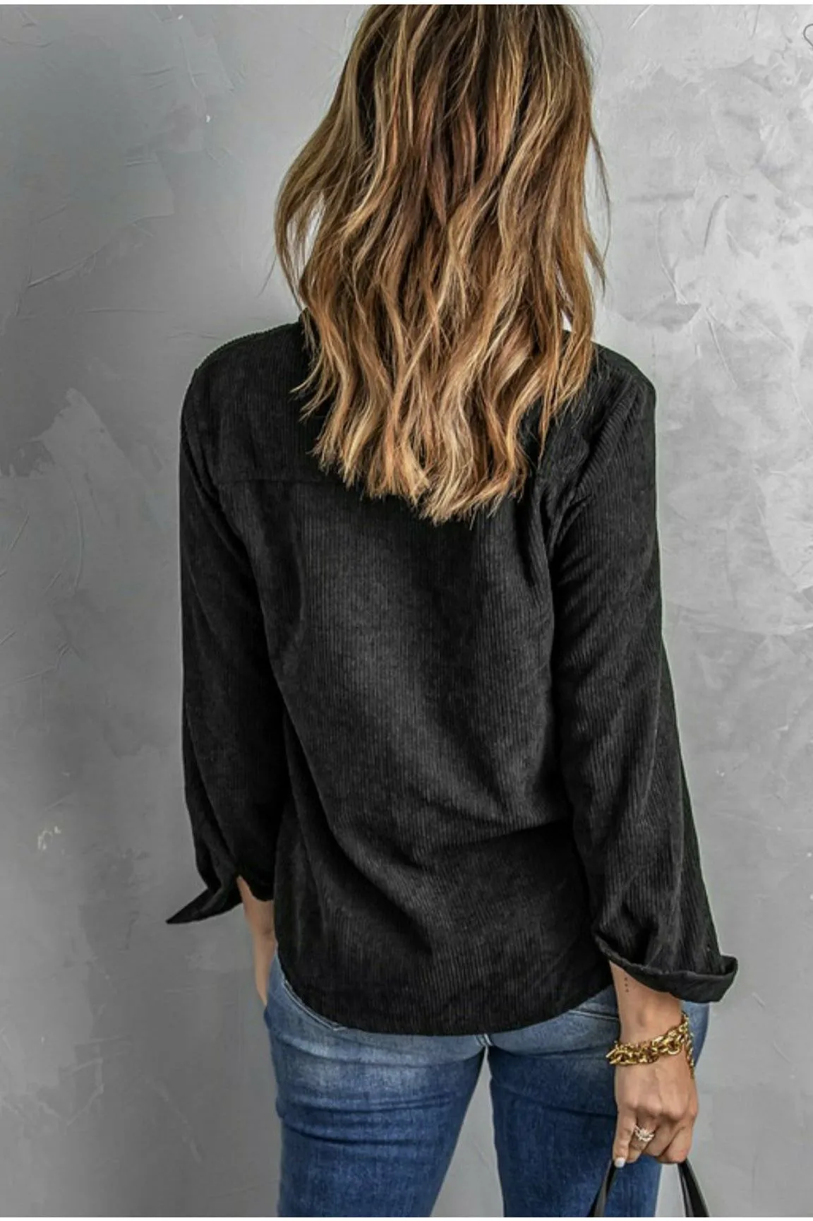 Western Corduroy Top