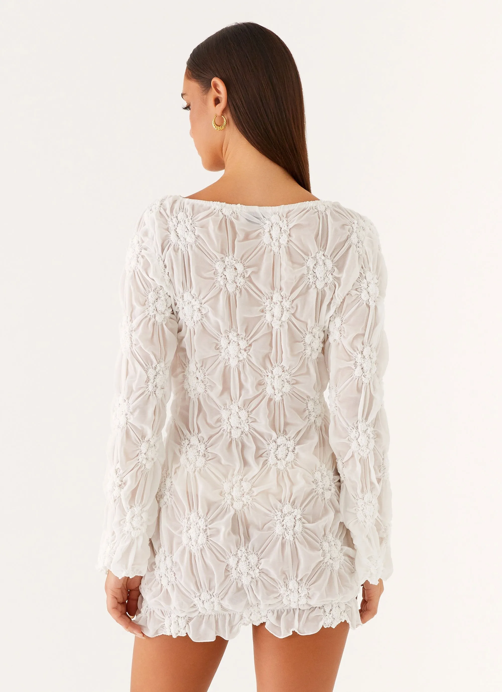 Wave Soft Mia Long Sleeve Dress - Ivory