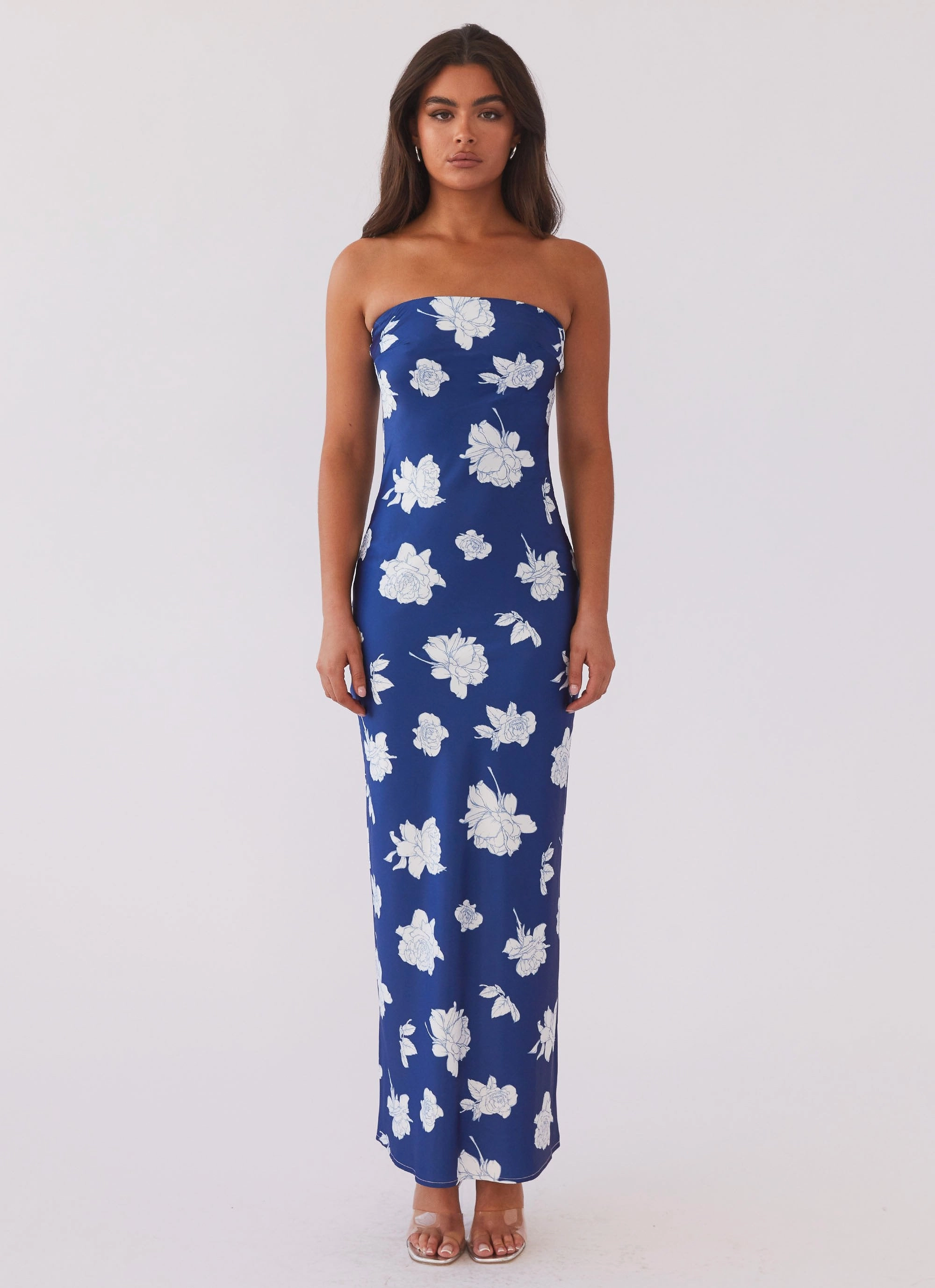 Comfort Stretch What I Want Maxi Dress - Navy Flora