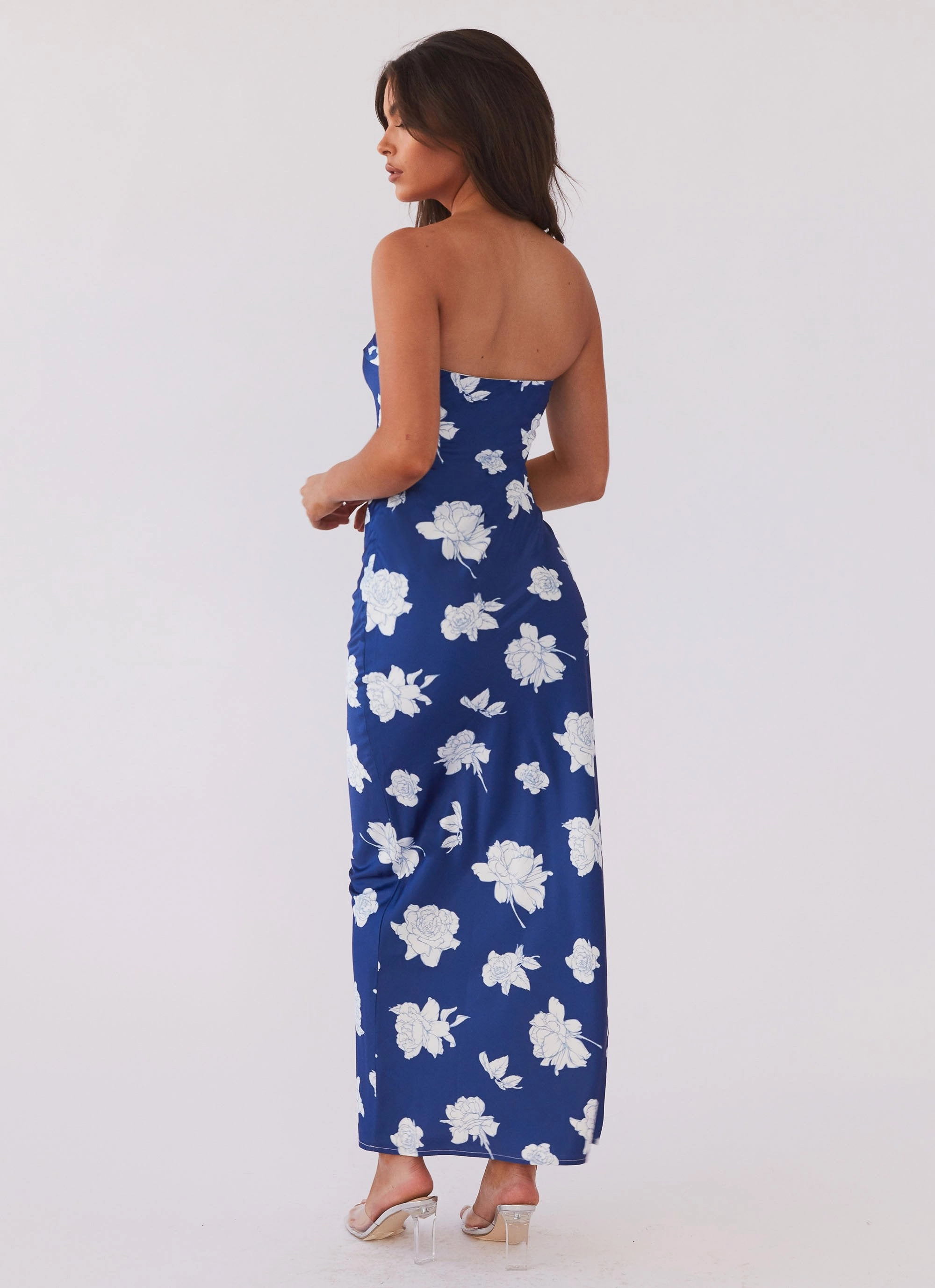 Sweet Mood What I Want Maxi Dress - Navy Flora