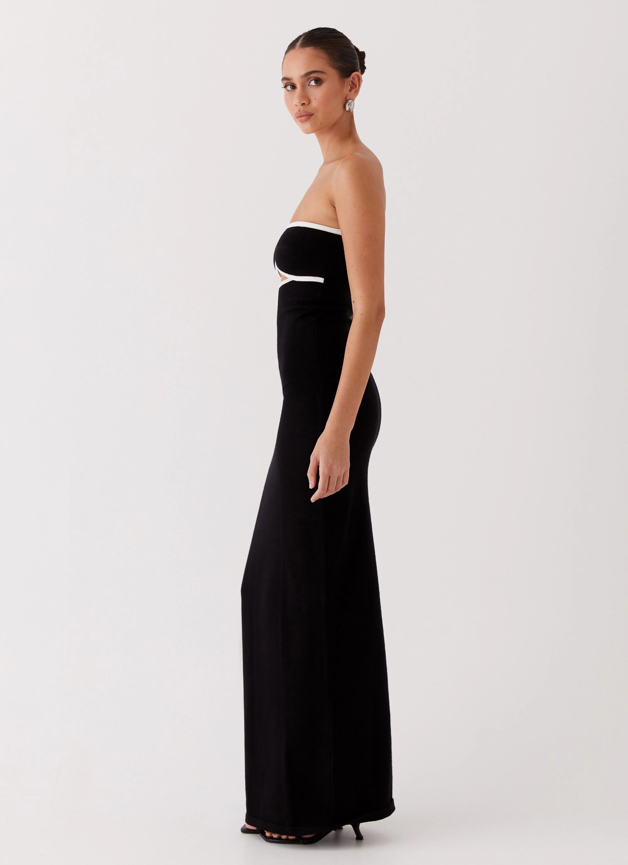 Airy Movement When In Rome Knit Maxi Dress - Black