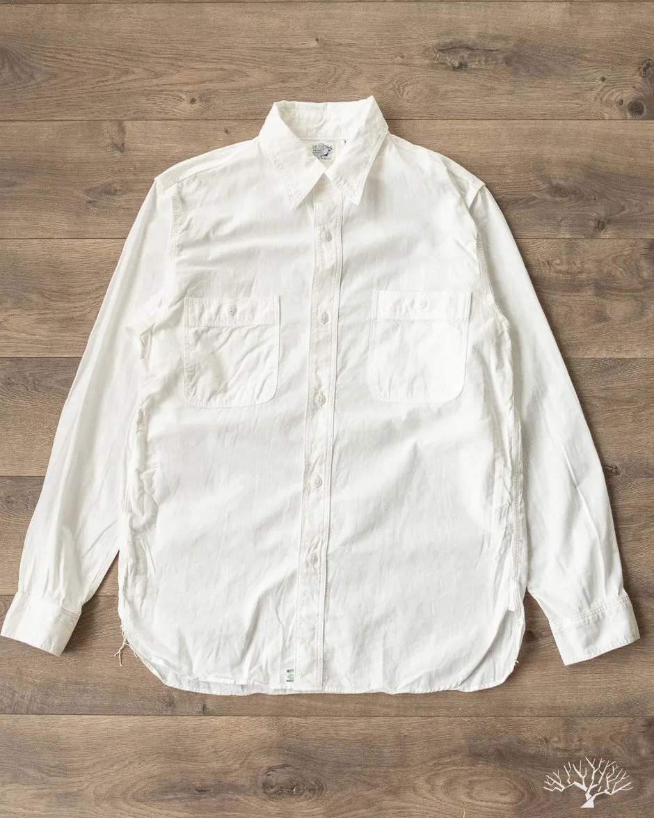 White Chambray Work Shirt
