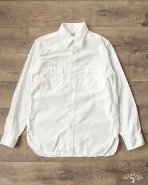 White Chambray Work Shirt
