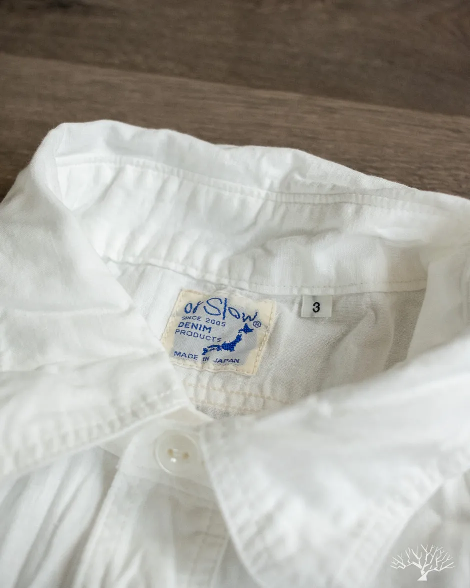 White Chambray Work Shirt