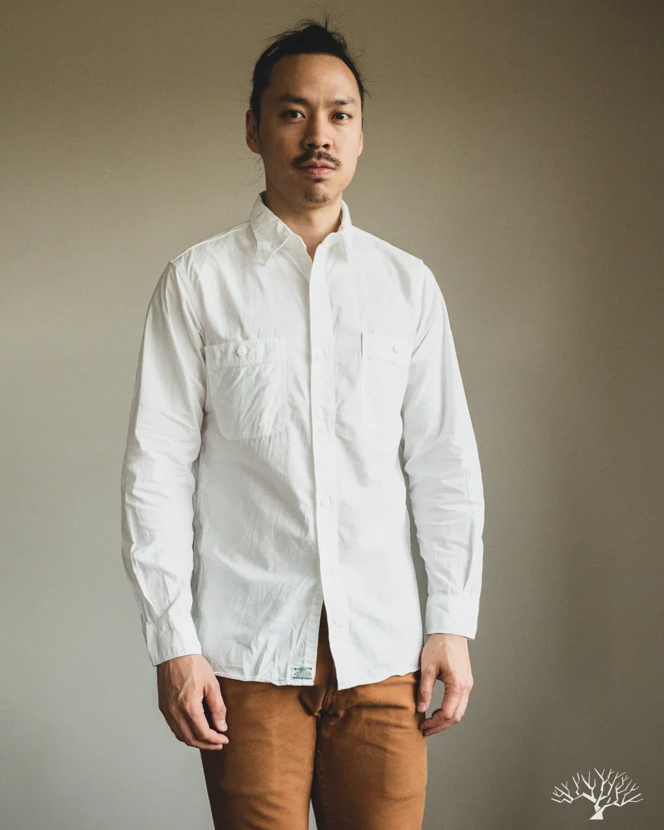 White Chambray Work Shirt
