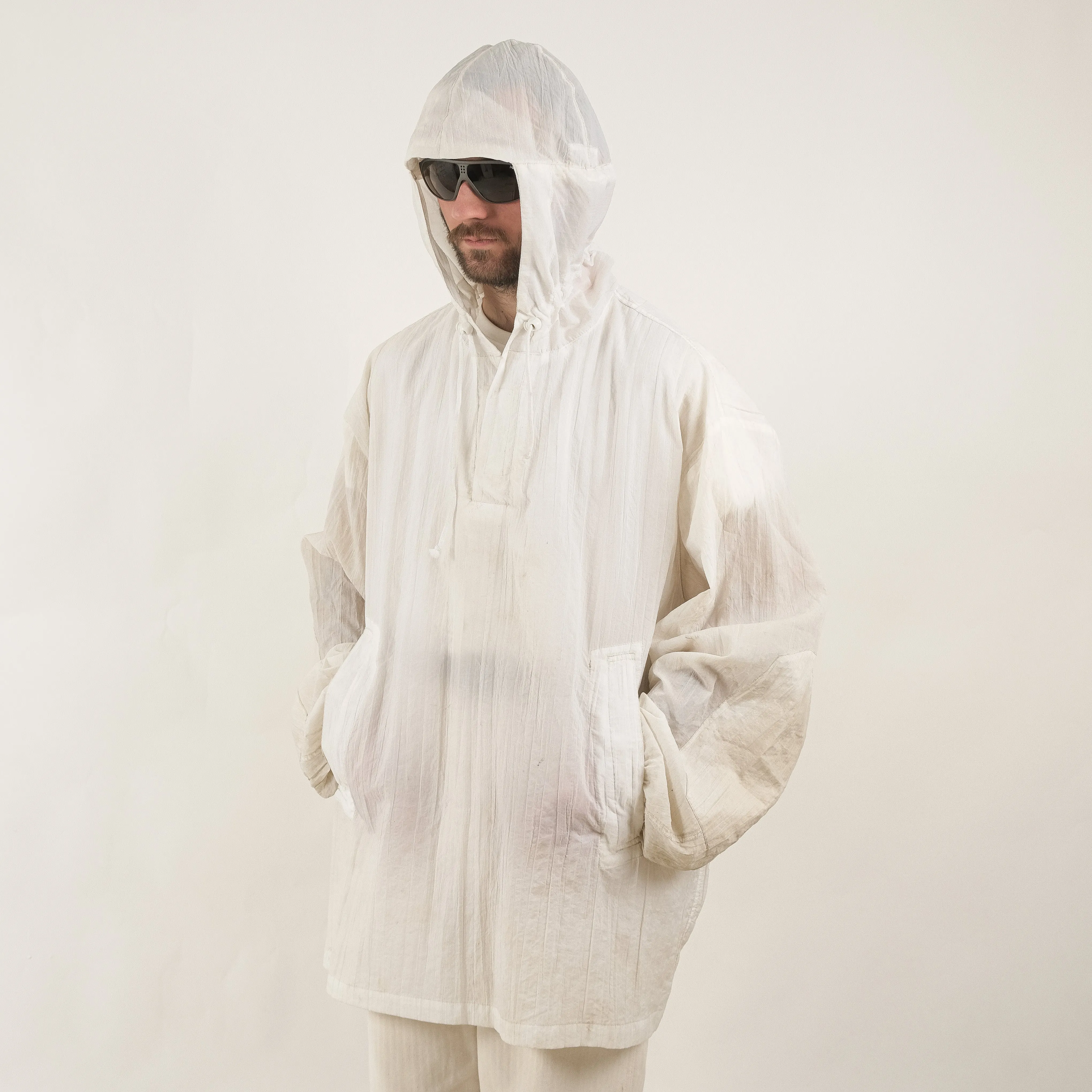 WHITE UTILITY SMOCK