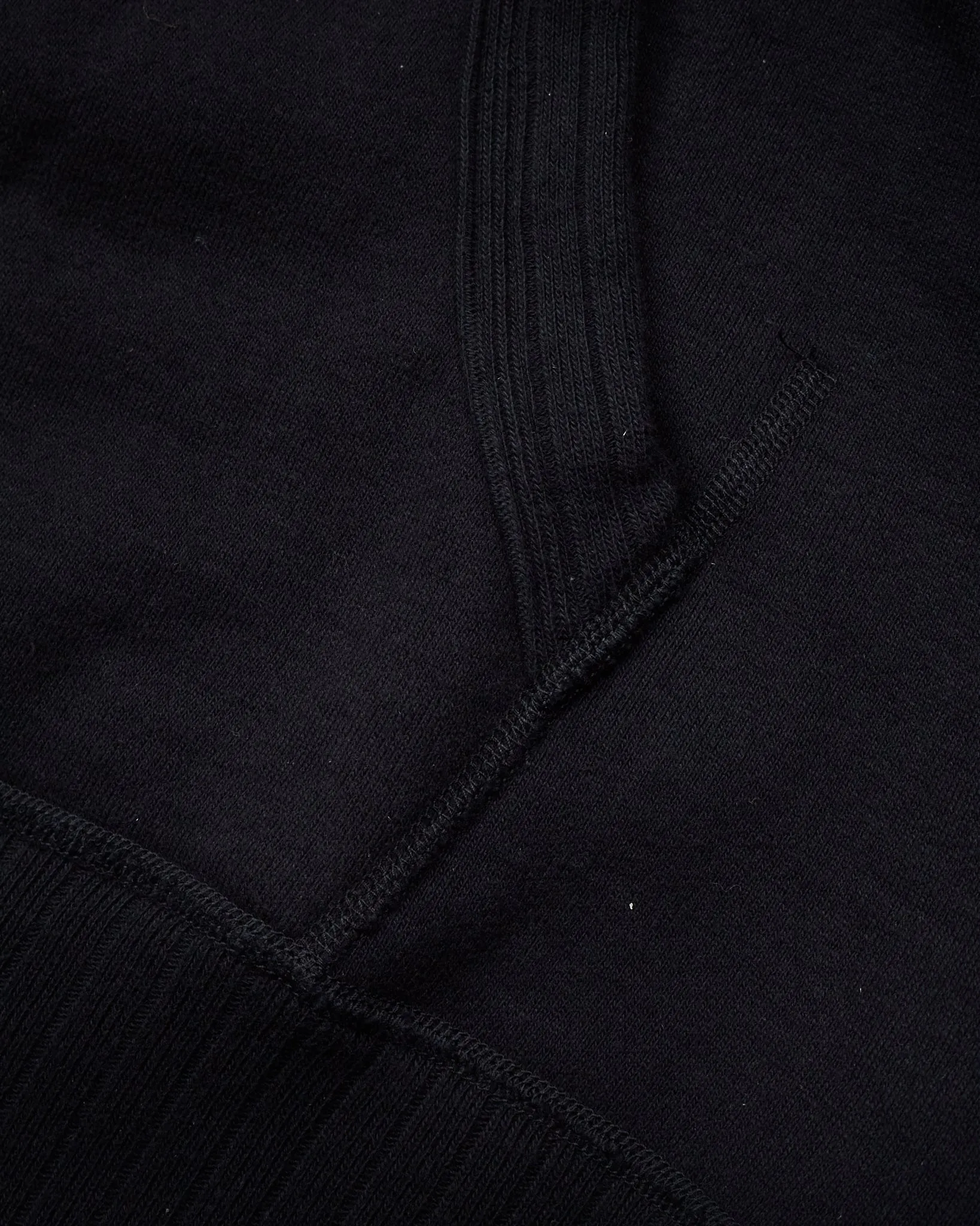 Whitesville Heavyweight Loop-Wheeled Hoodie Black WV67729