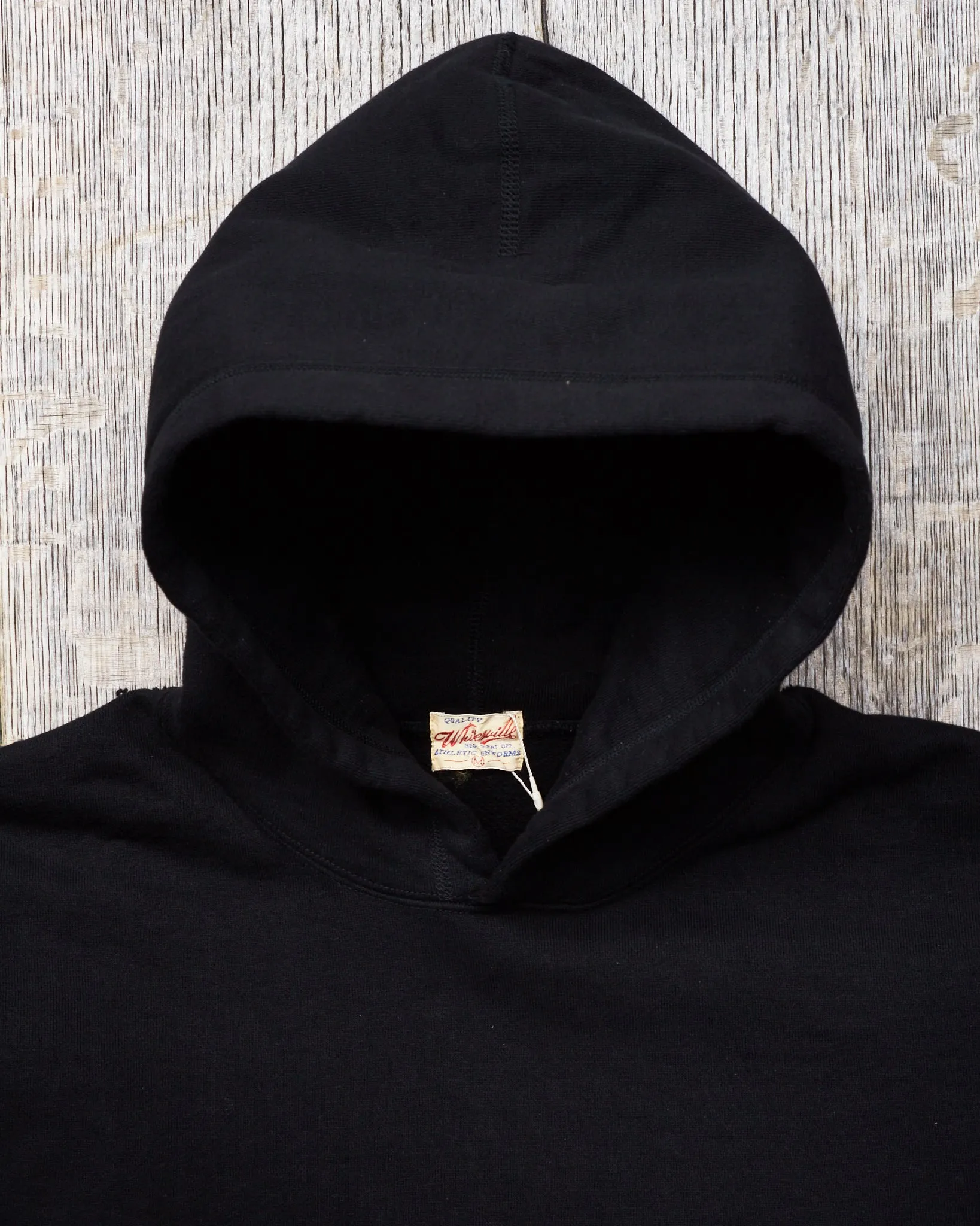 Whitesville Heavyweight Loop-Wheeled Hoodie Black WV67729