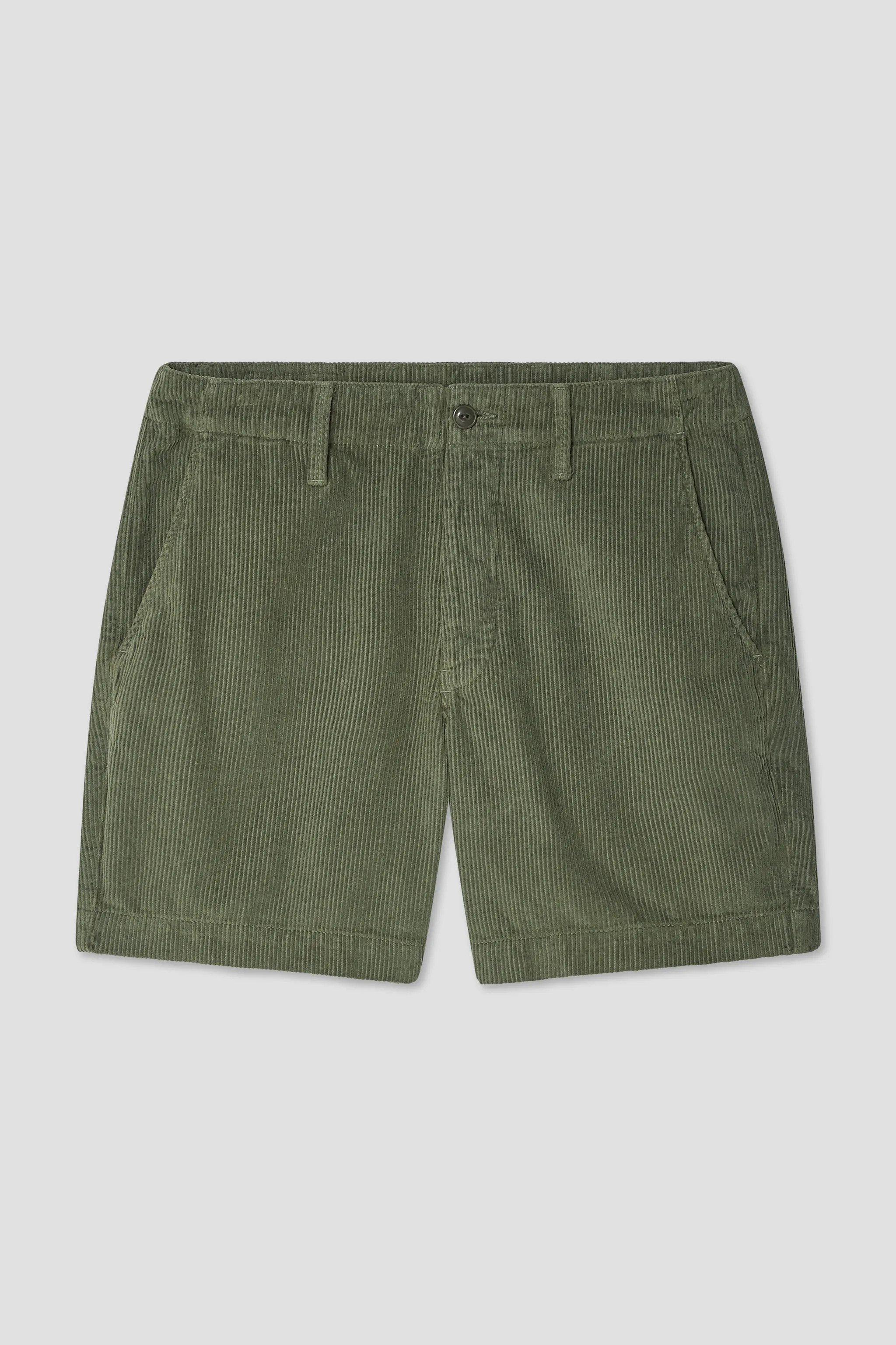 Wide Wale Cord Button Fly Short
