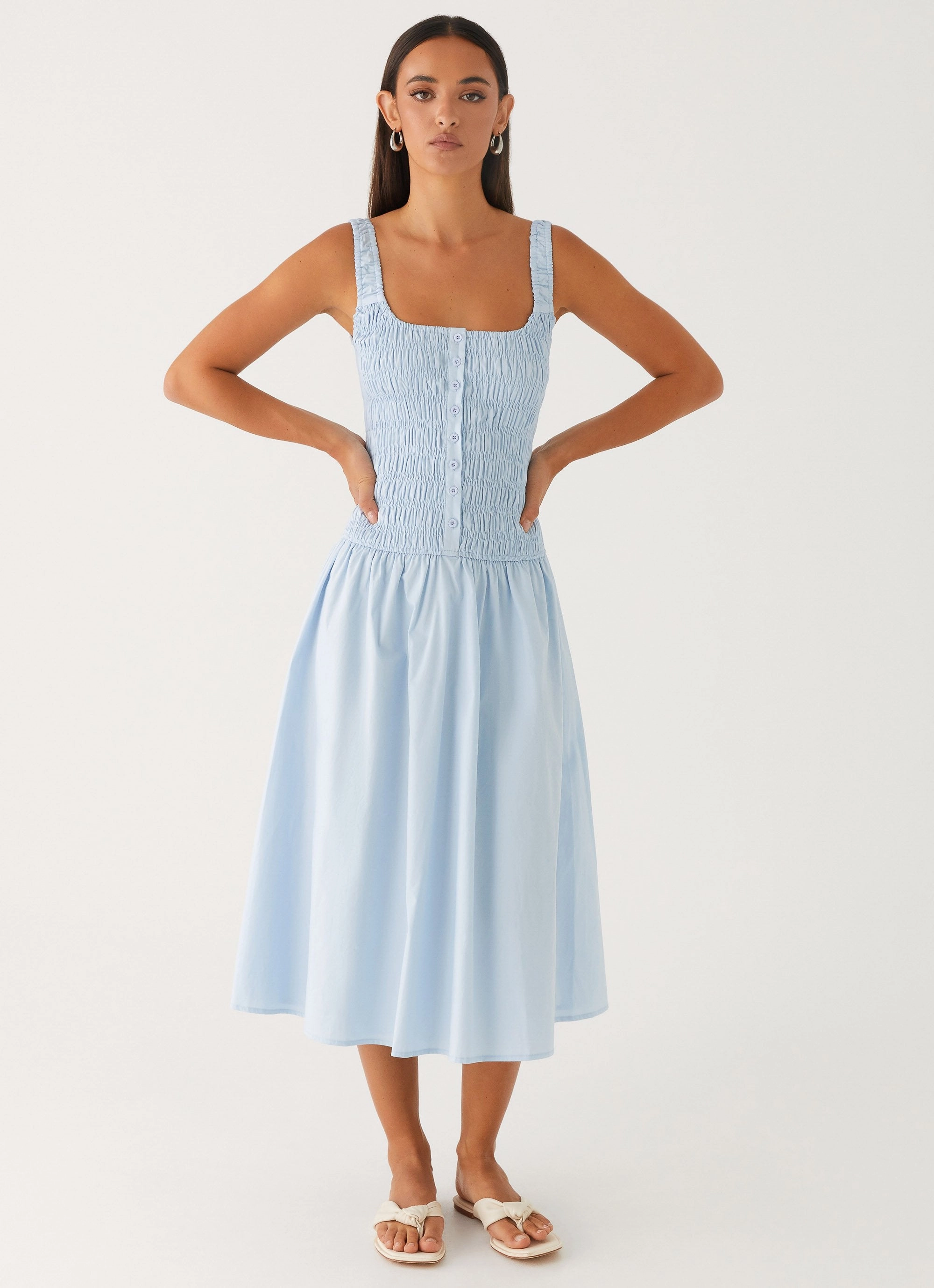 Free Step Wildflower Midi Dress - Blue