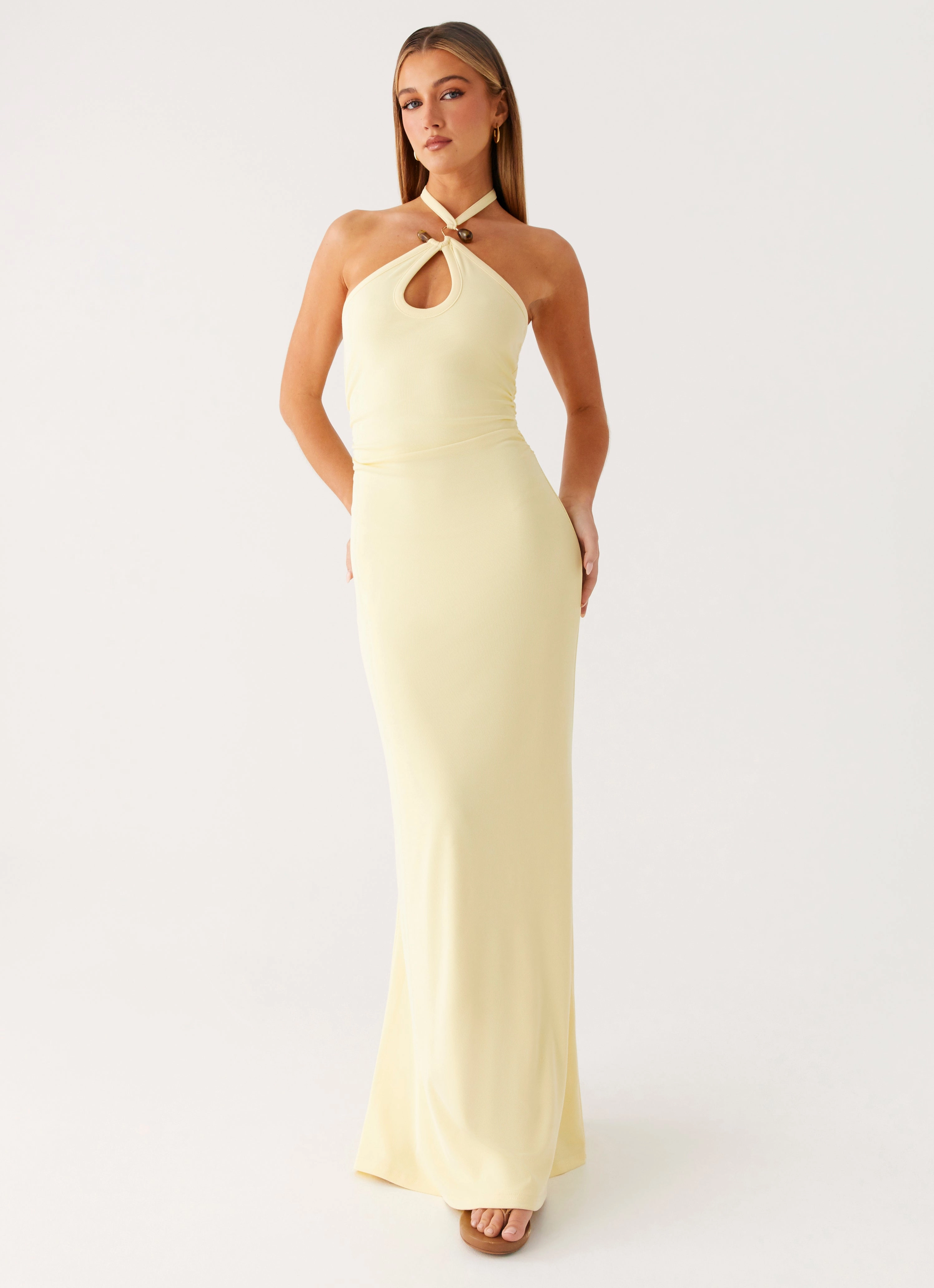 Instant Attraction Maxi Dress - Yellow Premium Style
