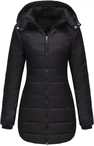 Winter Coats for Women Warm Puffer Jacket Long Sleeve Full Zipper Coat Lightweight Down Jackets Outerwear with Pockets