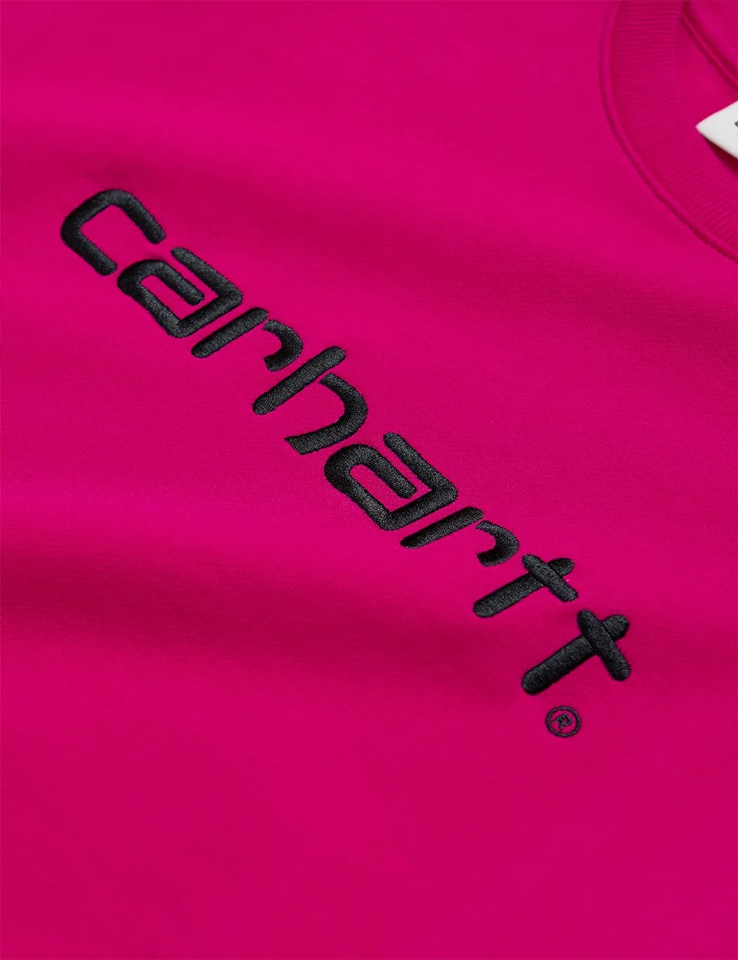 Womens Carhartt-WIP Sweatshirt - Ruby Pink/Black