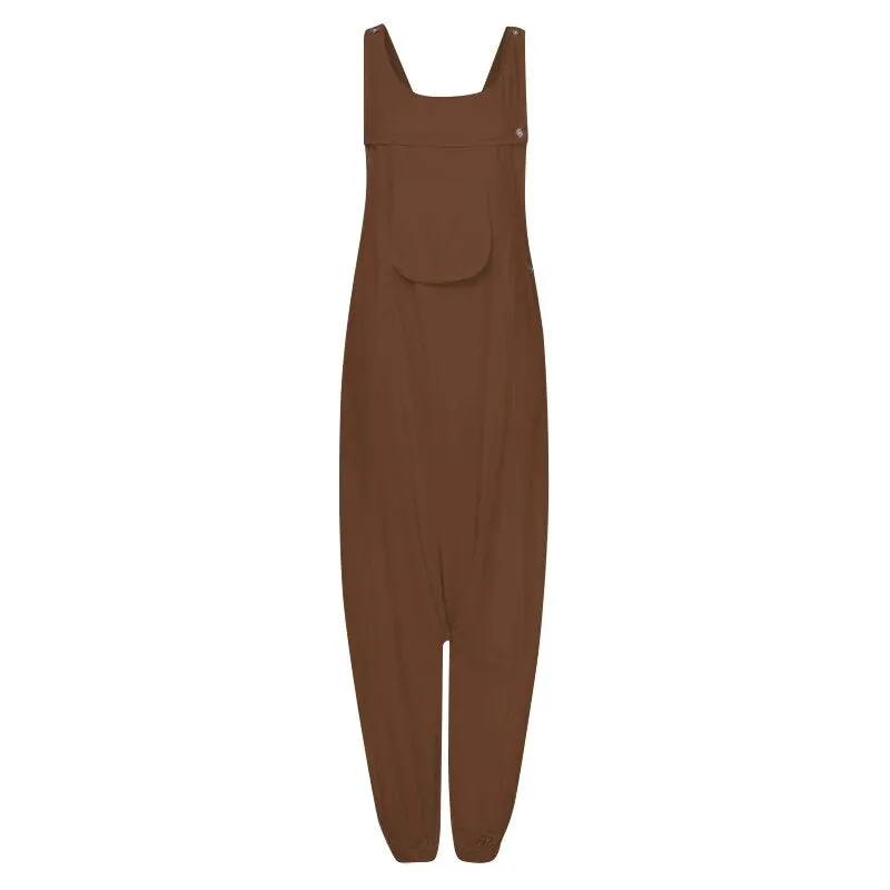 Women's Casual Cotton Sleeveless Jumpsuit