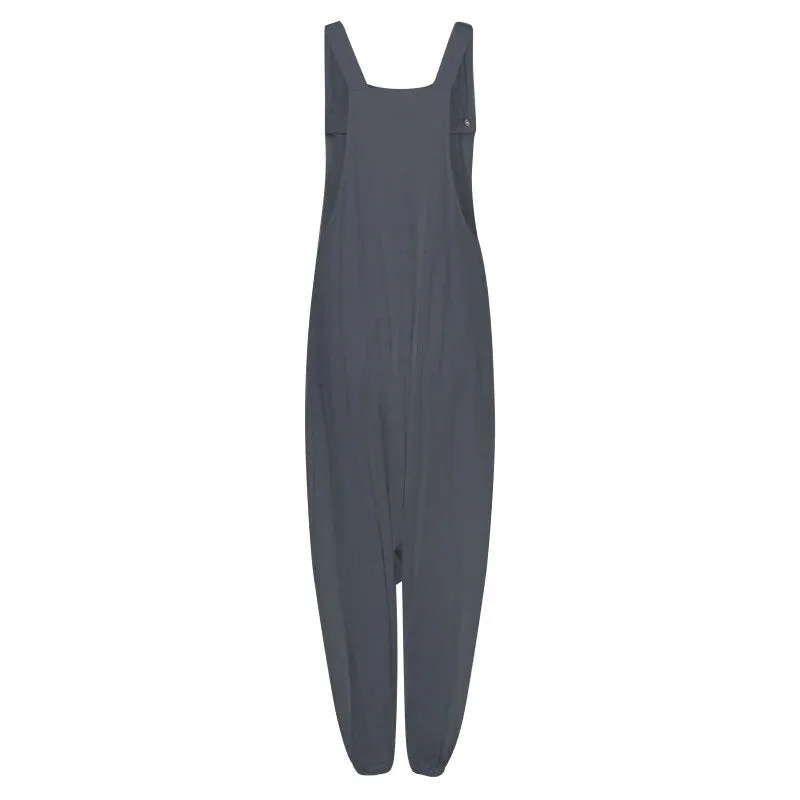 Women's Casual Cotton Sleeveless Jumpsuit
