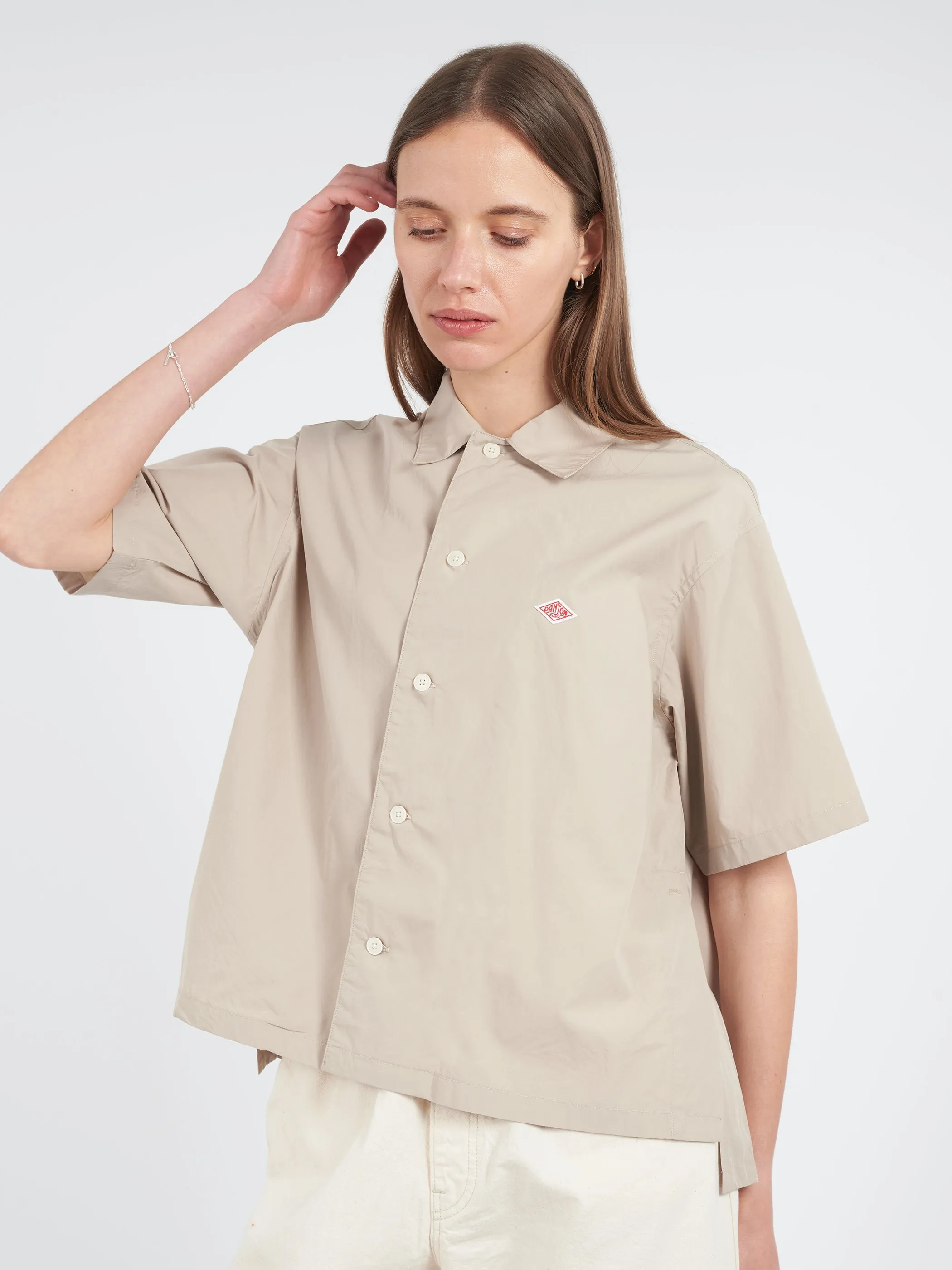 Women's Cotton Poplin Half Sleeve Shirt