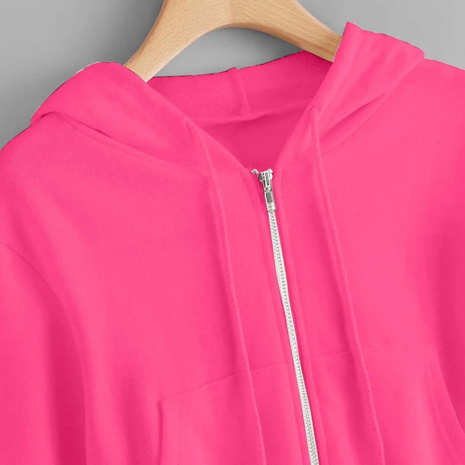 Womens Cropped Hoodie Zip Up Cropped Sweatshirts Hoodies Fashion Fall Outfits Drawstring Casual Y2K Workout Jackets