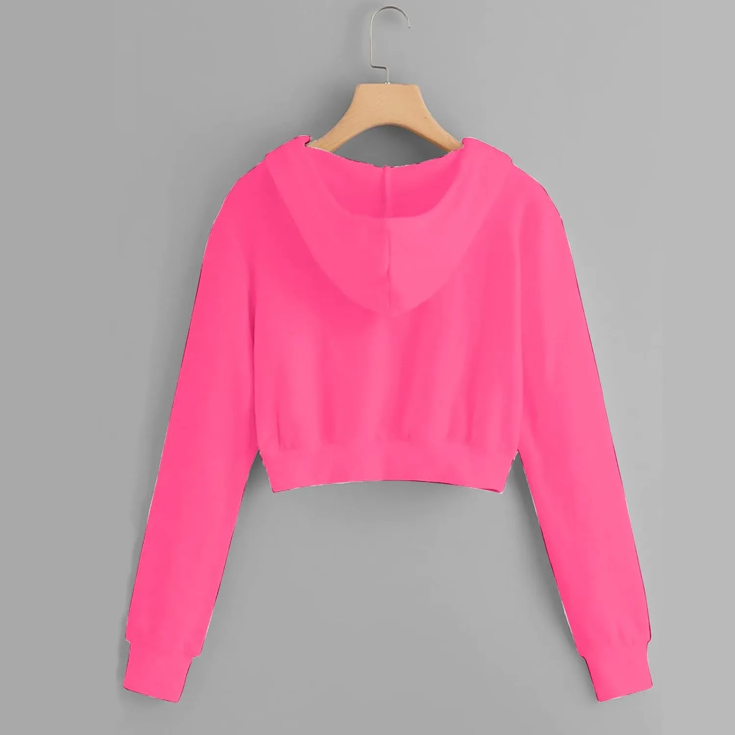 Womens Cropped Hoodie Zip Up Cropped Sweatshirts Hoodies Fashion Fall Outfits Drawstring Casual Y2K Workout Jackets