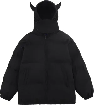 Womens Cropped Puffer Jackets Hoodies Fashion Teen Girls Cute Bubble Puffy Short Down Coats Winter Jackets Outerwear