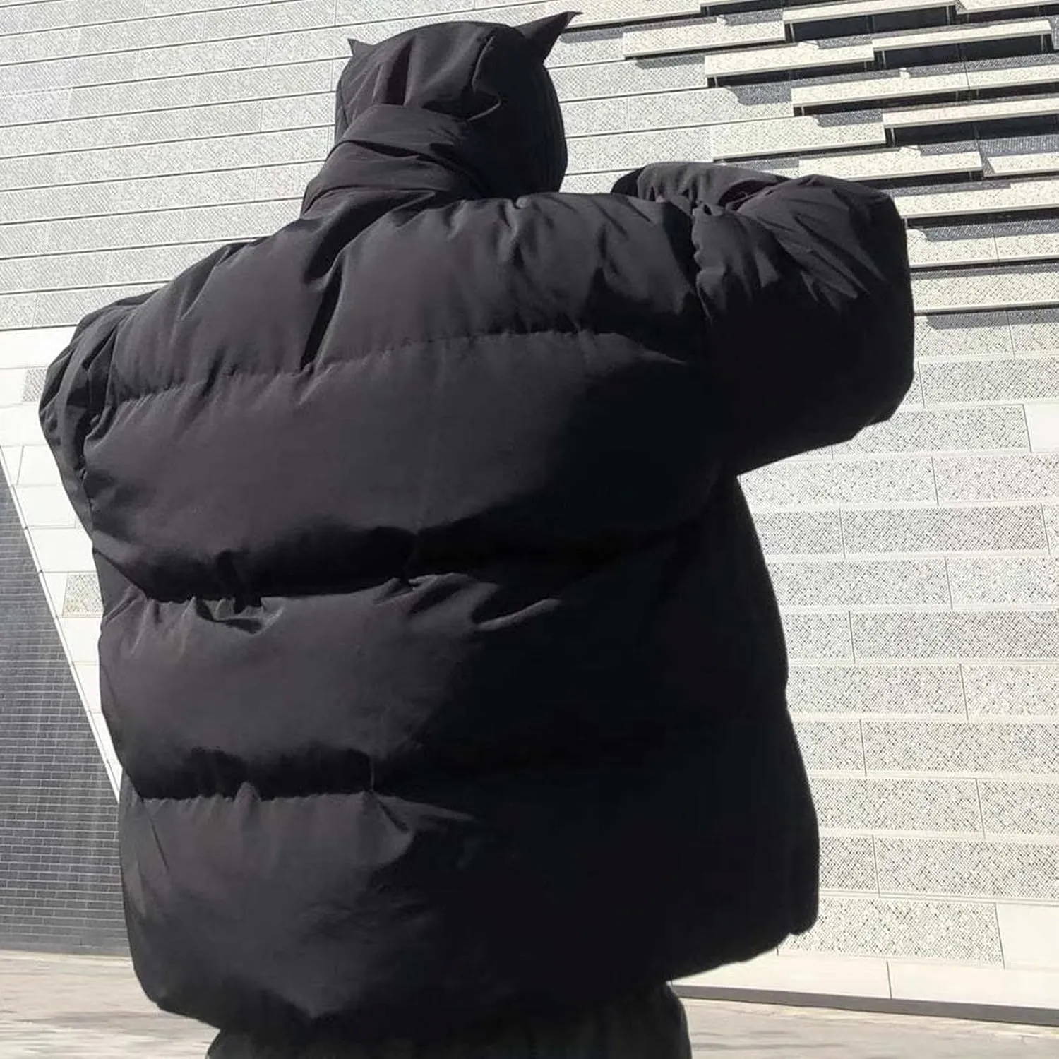 Womens Cropped Puffer Jackets Hoodies Fashion Teen Girls Cute Bubble Puffy Short Down Coats Winter Jackets Outerwear