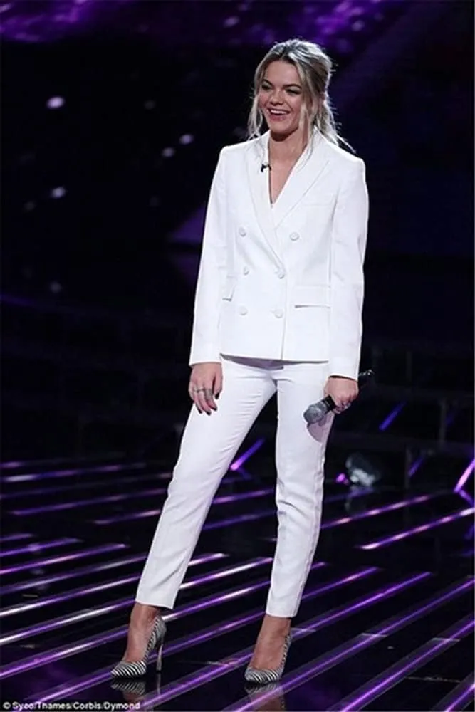 Women's Double Breasted Suit Tailored Fit for Performance Formal Wear Jacket & Pants