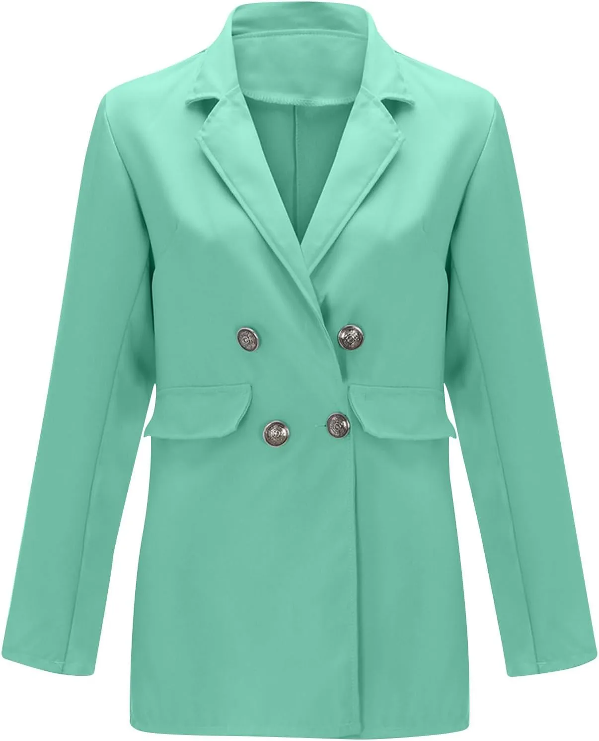 Women's Fall Casual Blazers Business Outfits Long Sleeve Notch Lapel Trendy Work Suit Office Blazer Jackets Outerwear