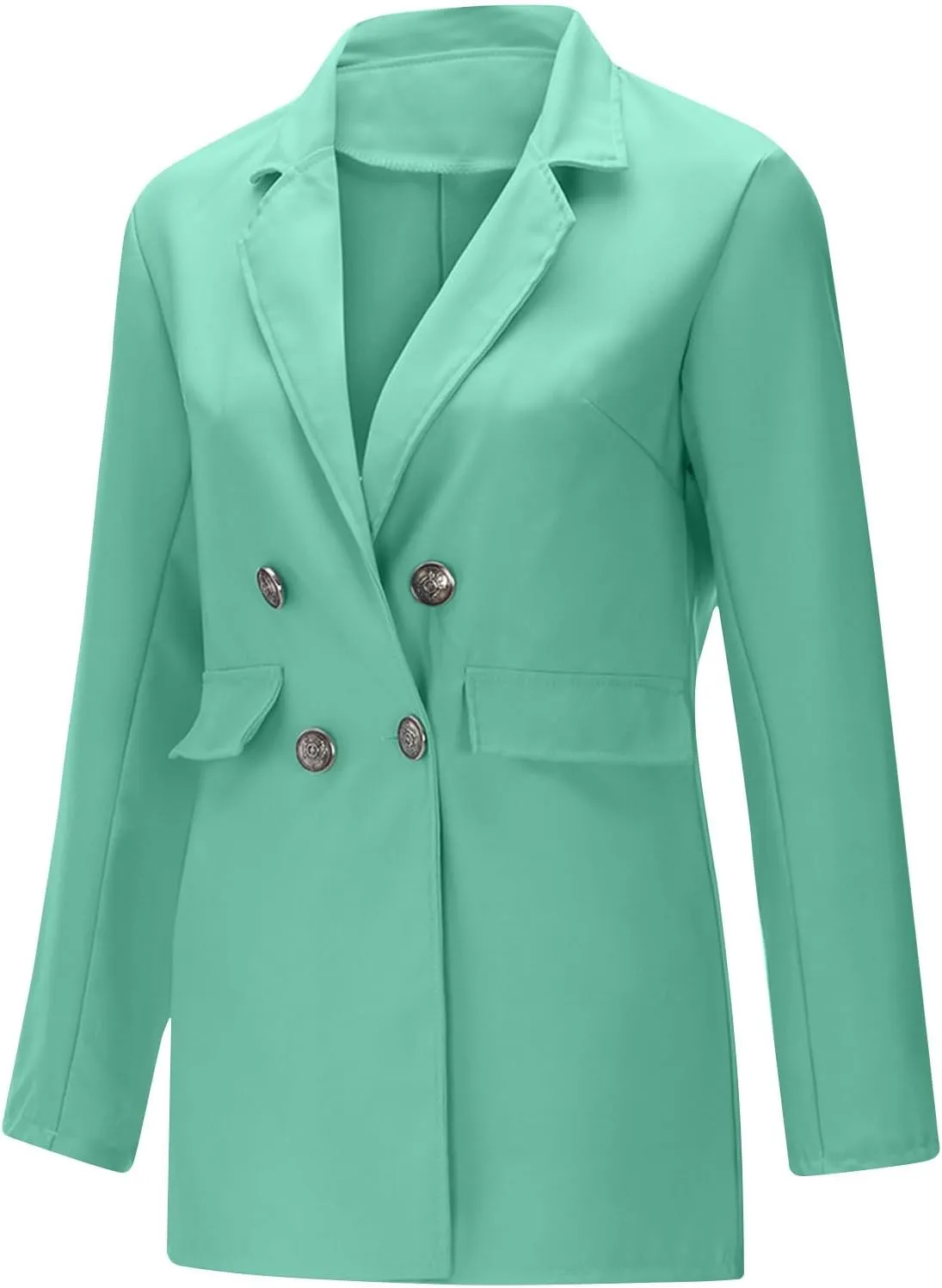 Women's Fall Casual Blazers Business Outfits Long Sleeve Notch Lapel Trendy Work Suit Office Blazer Jackets Outerwear