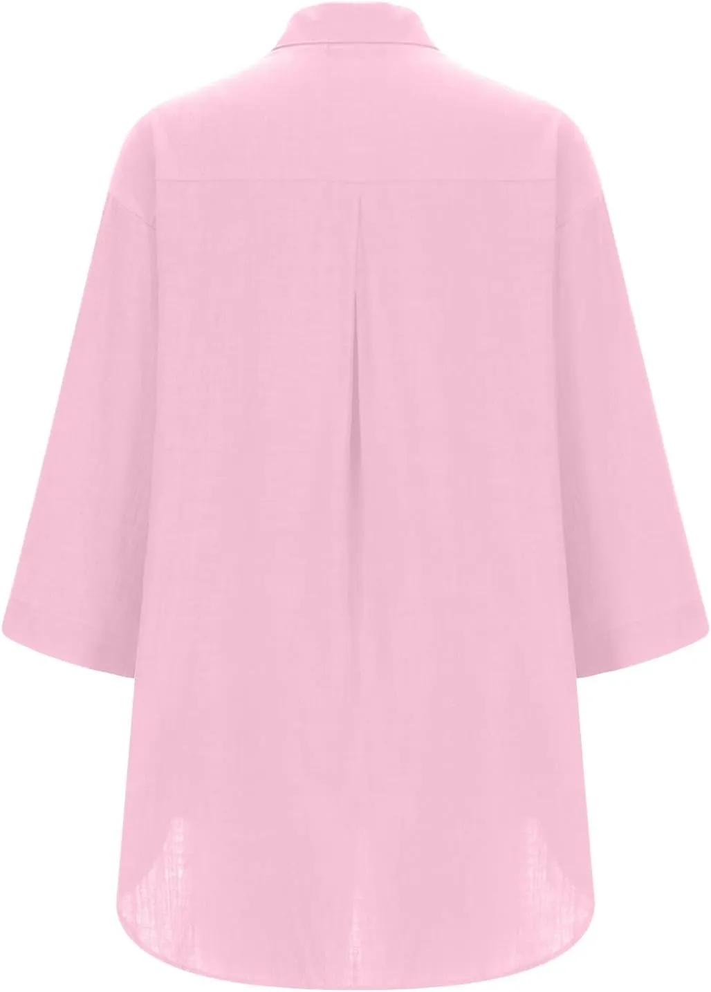 Womens Linen Button Down Shirts Business Casual Shirts Plus Size Lapel Collar Shirt Dressy Loose Fitting Tops Blouse