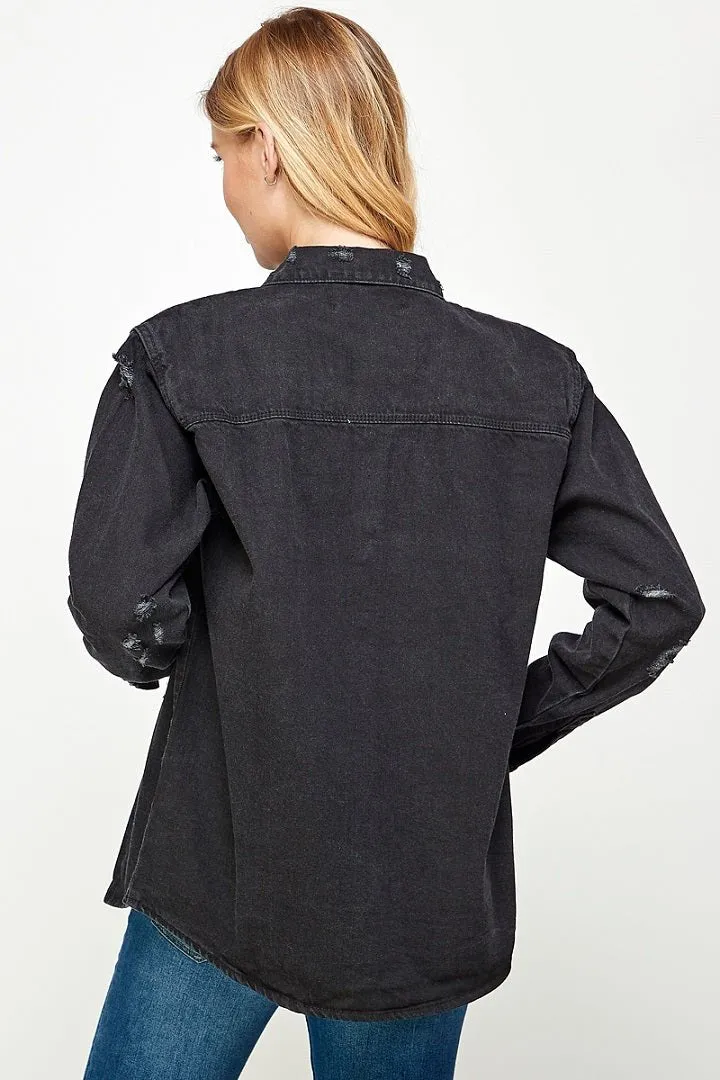 Women's Long Sleeve Denim Shirts