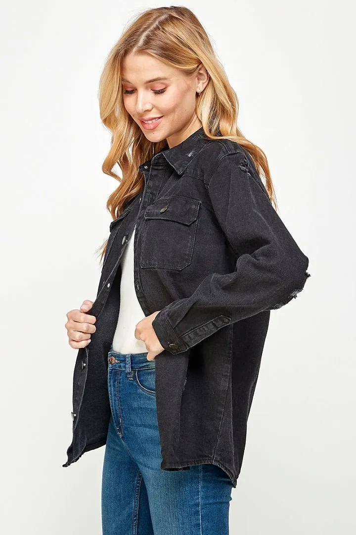 Women's Long Sleeve Denim Shirts