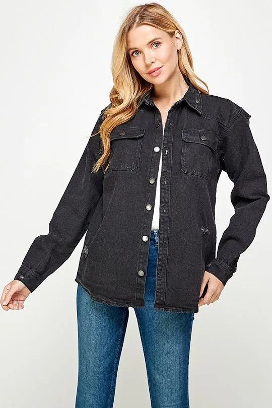 Women's Long Sleeve Denim Shirts