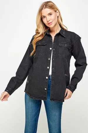 Women's Long Sleeve Denim Shirts