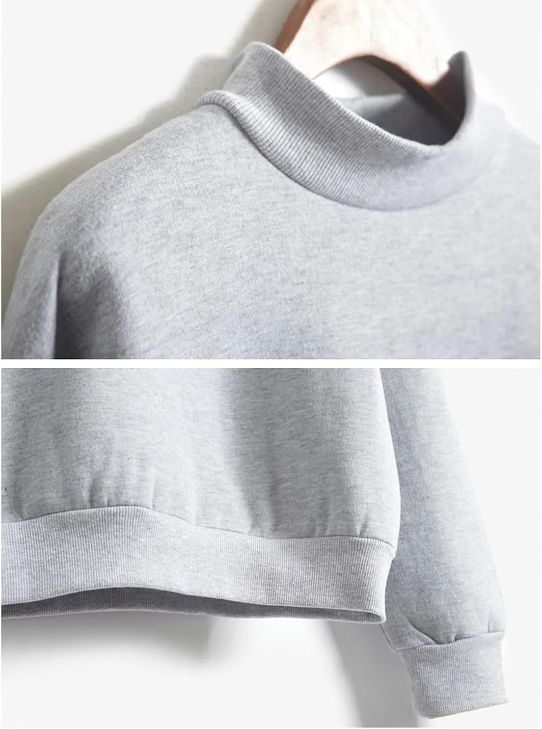 Womens Oversized Sweatshirts Hoodies Fleece Crew Neck Pullover Sweaters Casual Comfy Fall Fashion Outfits Clothes