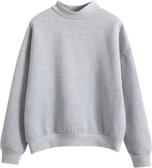 Womens Oversized Sweatshirts Hoodies Fleece Crew Neck Pullover Sweaters Casual Comfy Fall Fashion Outfits Clothes