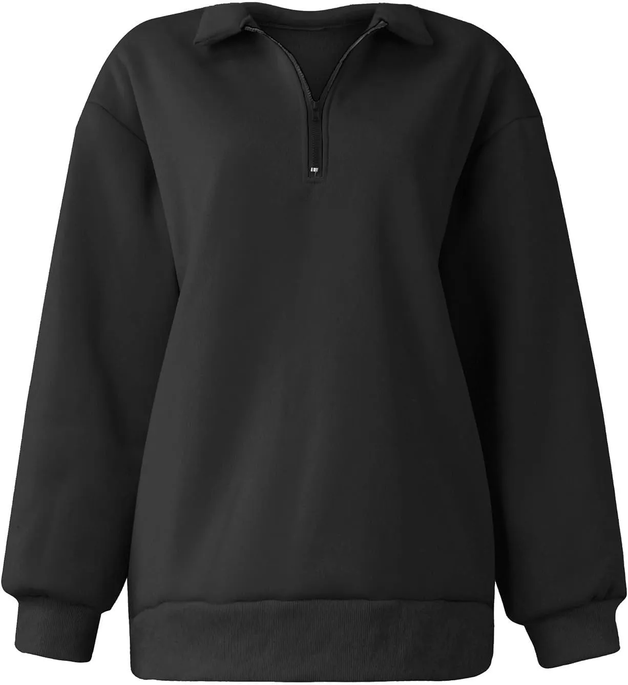 Womens Oversized Sweatshirts Hoodies Half Zip Long Sleeve Trendy Pullover Fall Fashion Outfits 2024 Y2k Clothes