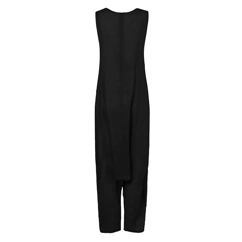 Women's Summer Loose Long Jumpsuit