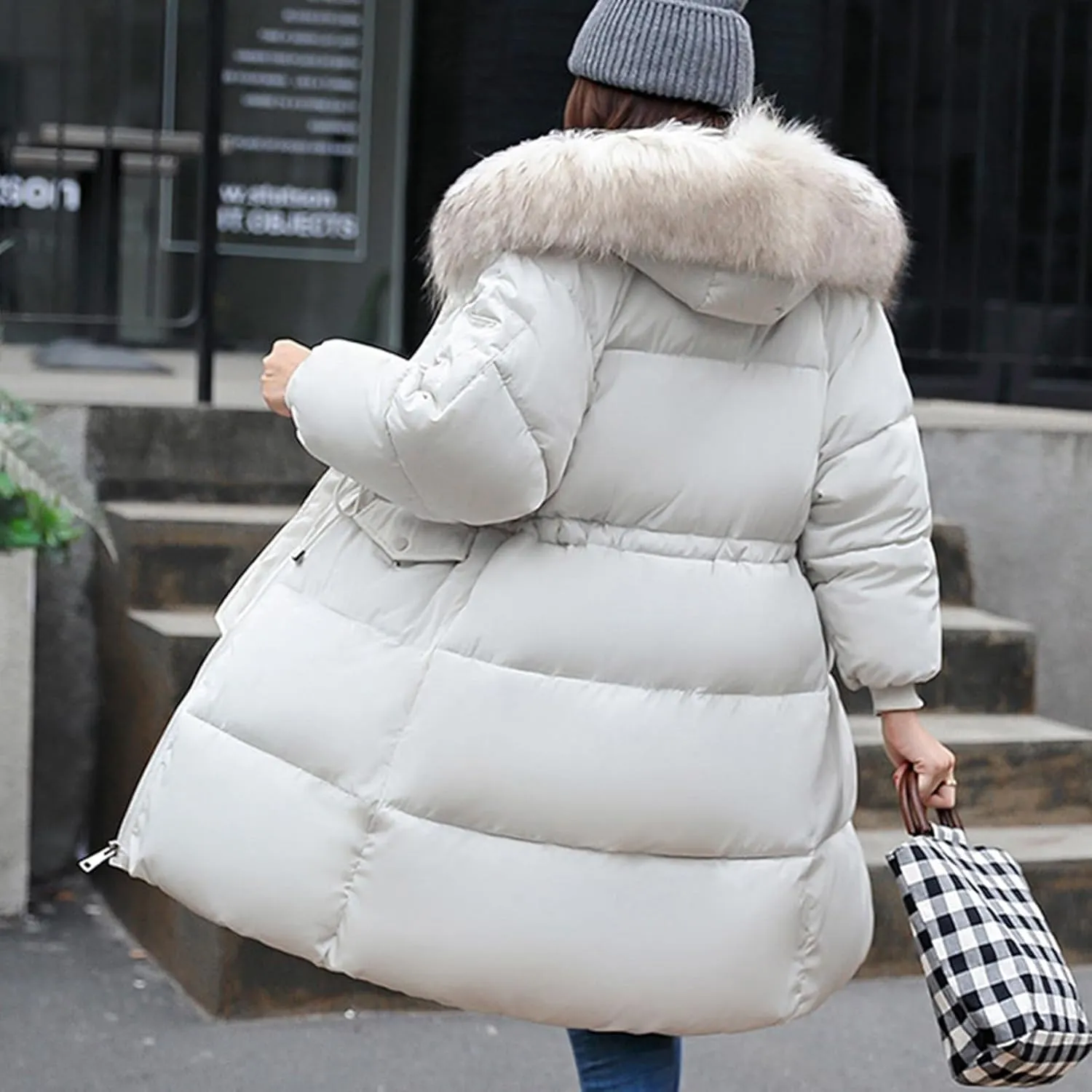 Women's Warm Winter Coats Oversized Shearling Fleece Fleece Jackets Outerwear Windproof Windbreaker Hooded Coats